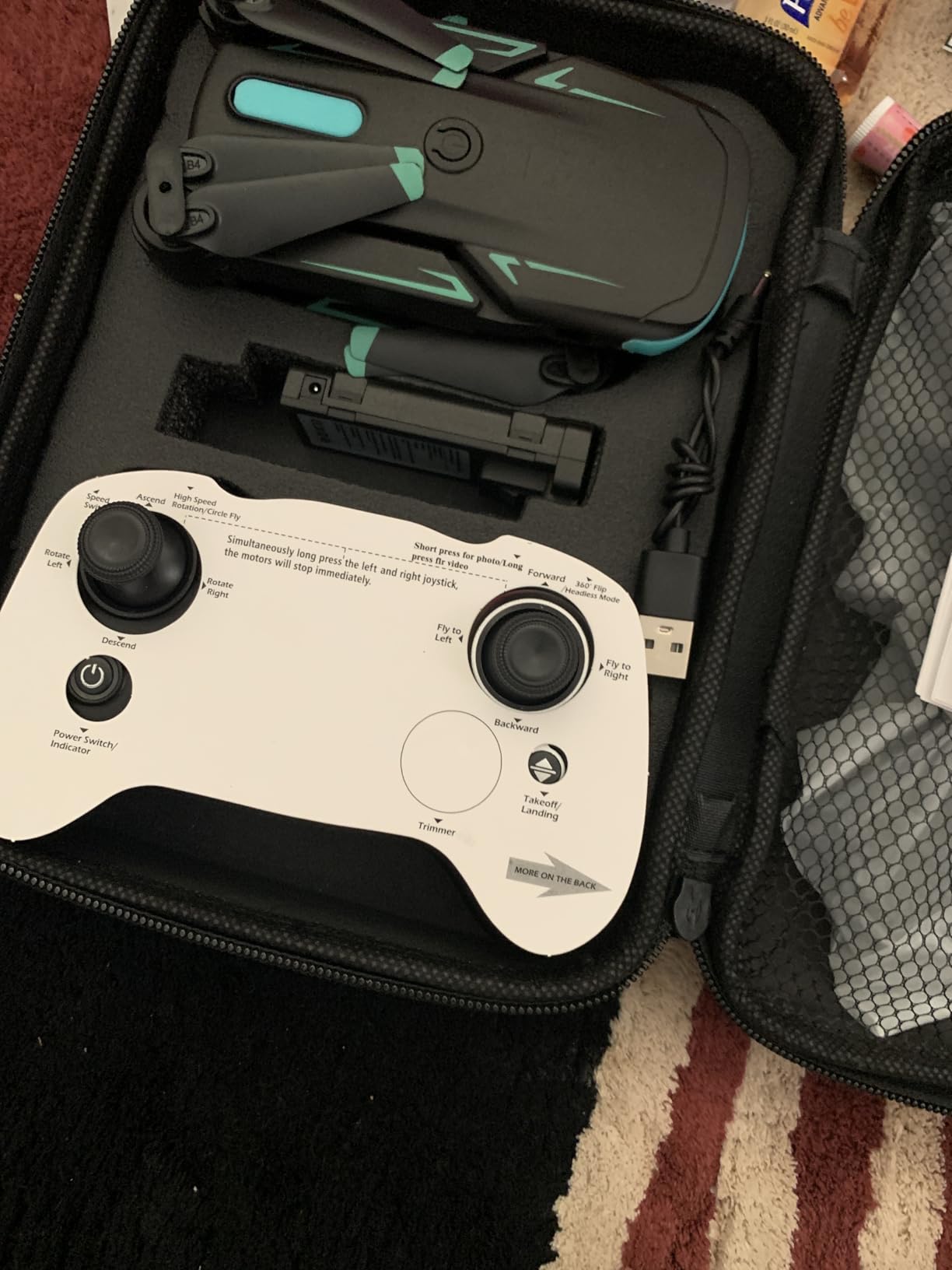 Drone with Camera 1080P HD, FPV Foldable Mini Drone for Beginners Kids Boys Girls, with 2 recharging Batteries, Carrying Case, One Key Start, Stable Hover, Trajectory Flight, Toys Gifts customer photo 1