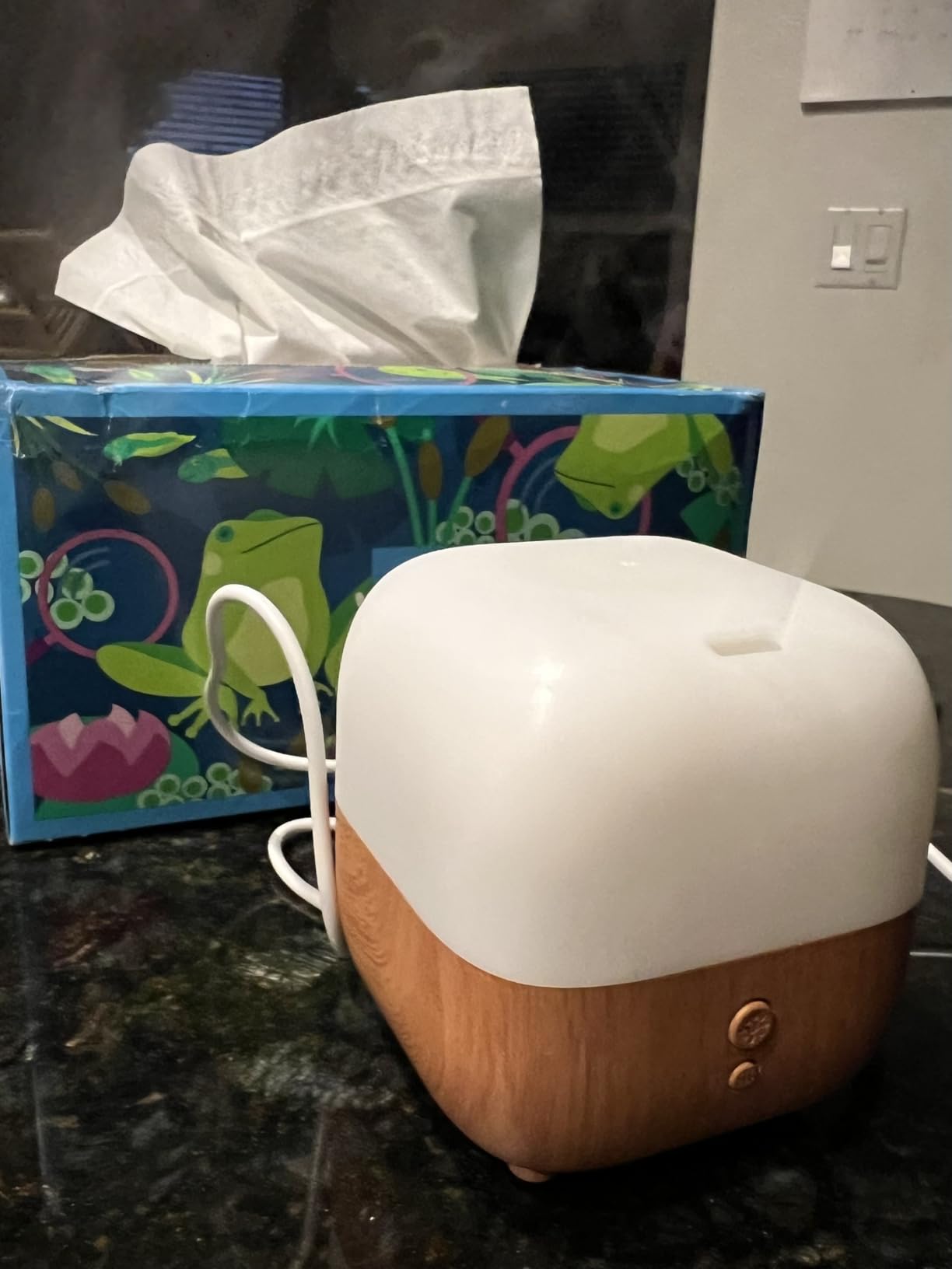 InnoGear 150ml Essential Oil Diffuser, 5-in-1 Diffusers for Home Scent 8 LED Color Aromatherapy Diffuser Air Desk Mini Humidifier Small Vaporizer Aroma Diffuser for Computer Laptop Office, Medium Customer Review InnoGear 150ml Essential Oil Diffuser, 5-in-1 Diffusers for Home Scent 8 LED Color Aromatherapy Diffuser Air Desk Mini Humidifier Small Vaporizer Aroma Diffuser for Computer Laptop Office, Medium - Customer Photo 2