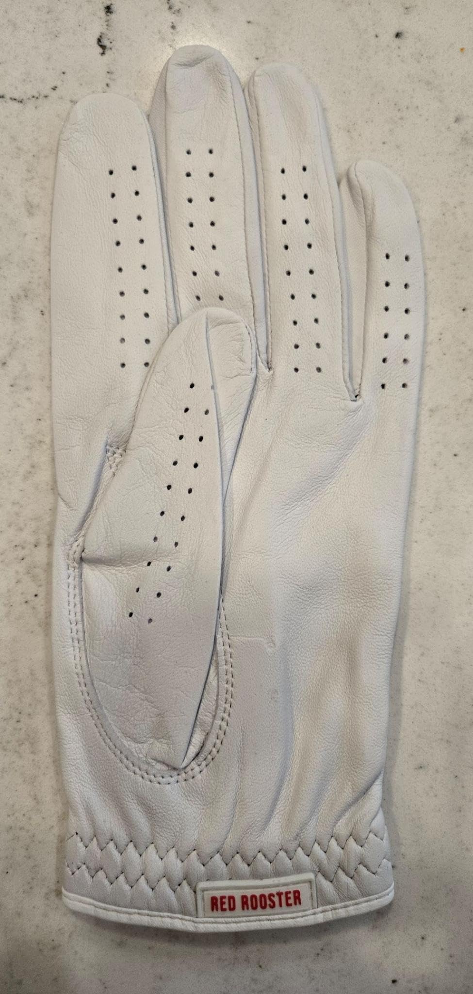 RED ROOSTER Sussex Premium Golf Glove, Cabretta Leather, White, Ultra-Thin Tournament Design - Customer Photo 1