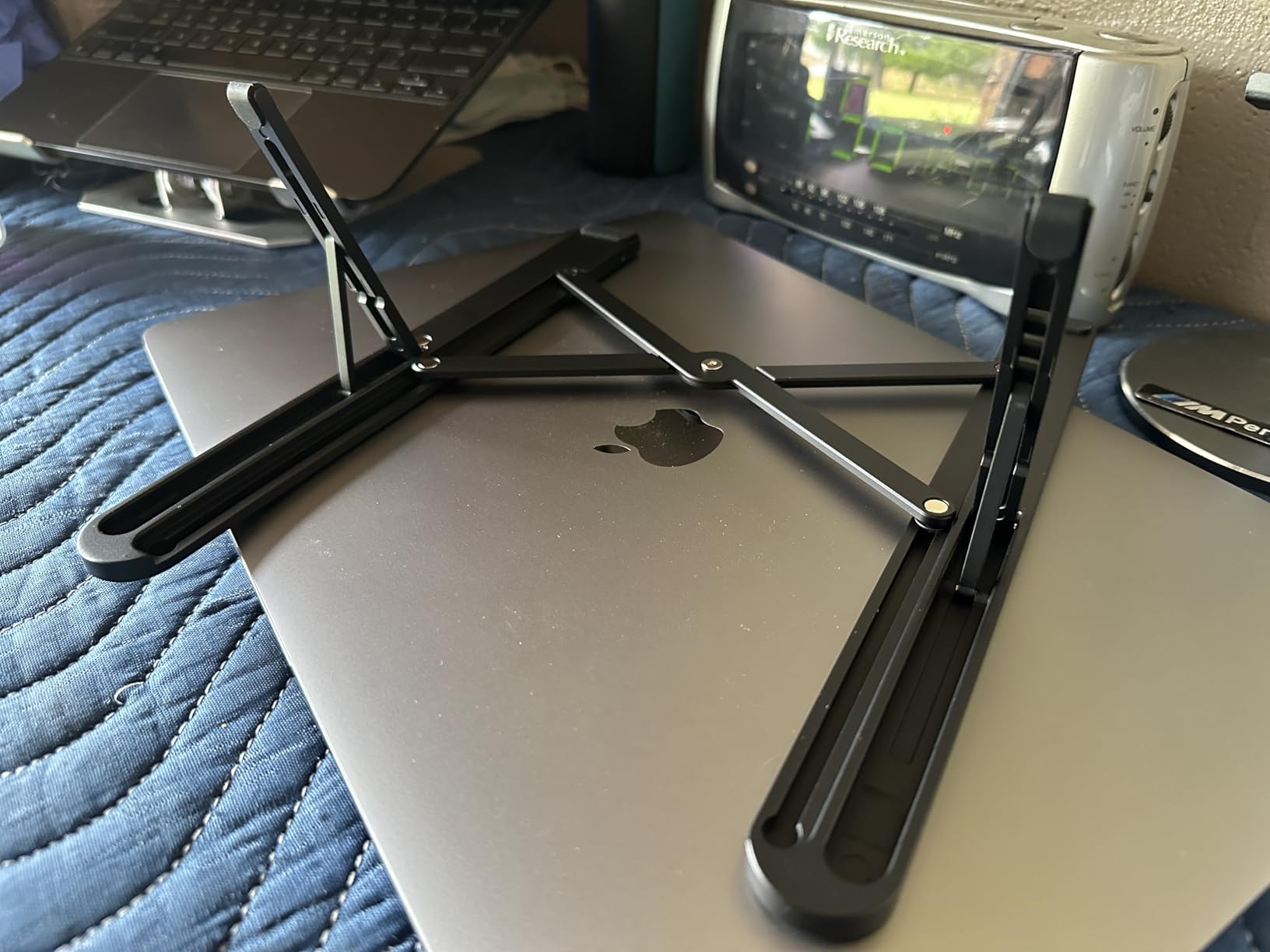 ProtoArc Portable Laptop Stand, CS100 Laptop Stand for Desk, Aluminum+Silicone Adjustable Laptop Riser, 6 Level Height Ergonomic Computer Holder for 10-17.3