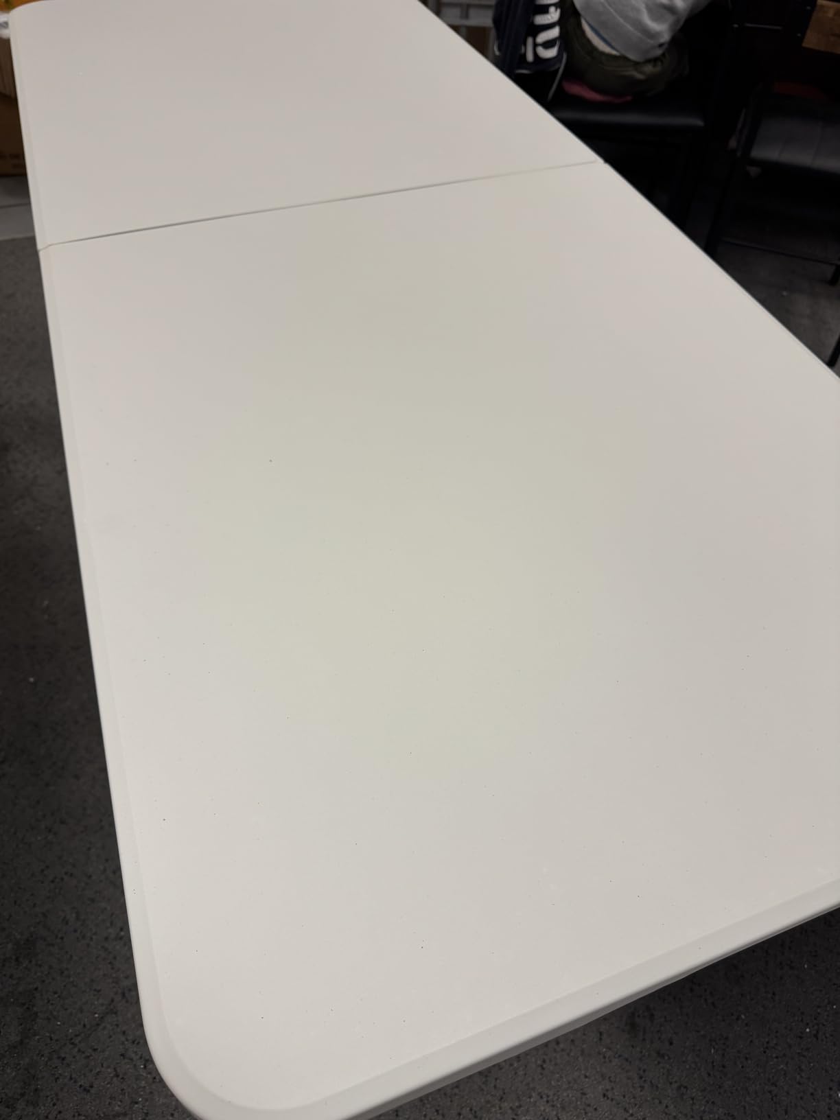 6FT Folding Table Heavy Duty Portable Fold in Half with Handle 350lbs Capacity Thicker HDPE Waterproof Top Steel Frame with Locking Legs for Indoor Outdoor Camping Party Events Customer Review 6FT Folding Table Heavy Duty Portable Fold in Half with Handle 350lbs Capacity Thicker HDPE Waterproof Top Steel Frame with Locking Legs for Indoor Outdoor Camping Party Events - Customer Photo 2