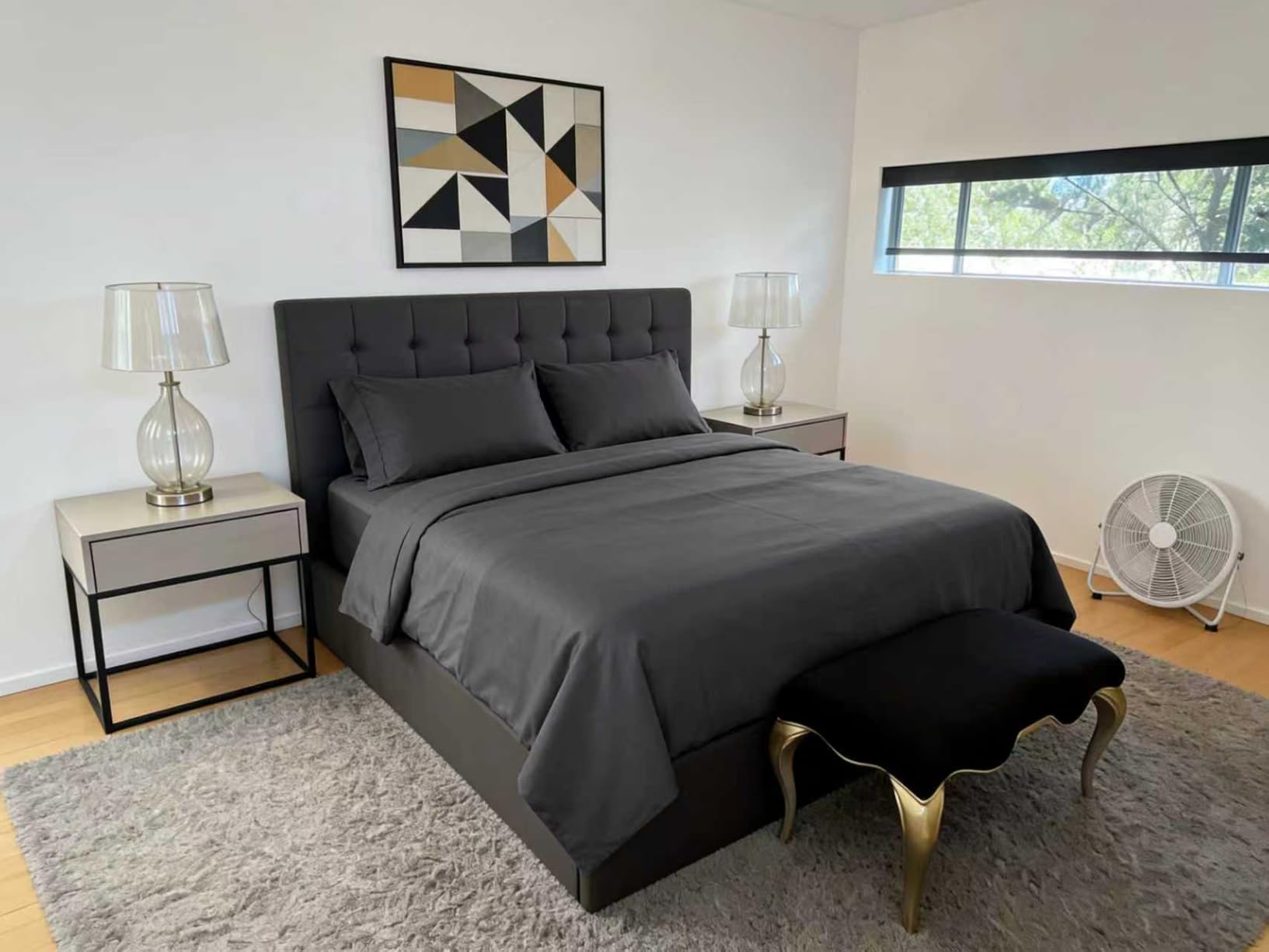 100% Viscose Derived from Bamboo Sheets Queen Size, Hotel Luxury Bed Sheets Set, Deep Pocket Up to 16 Inches, Ultra Soft Cooling Sheets 4pcs (Dark Grey) Customer Review 100% Viscose Derived from Bamboo Sheets Queen Size, Hotel Luxury Bed Sheets Set, Deep Pocket Up to 16 Inches, Ultra Soft Cooling Sheets 4pcs (Dark Grey) - Customer Photo 4