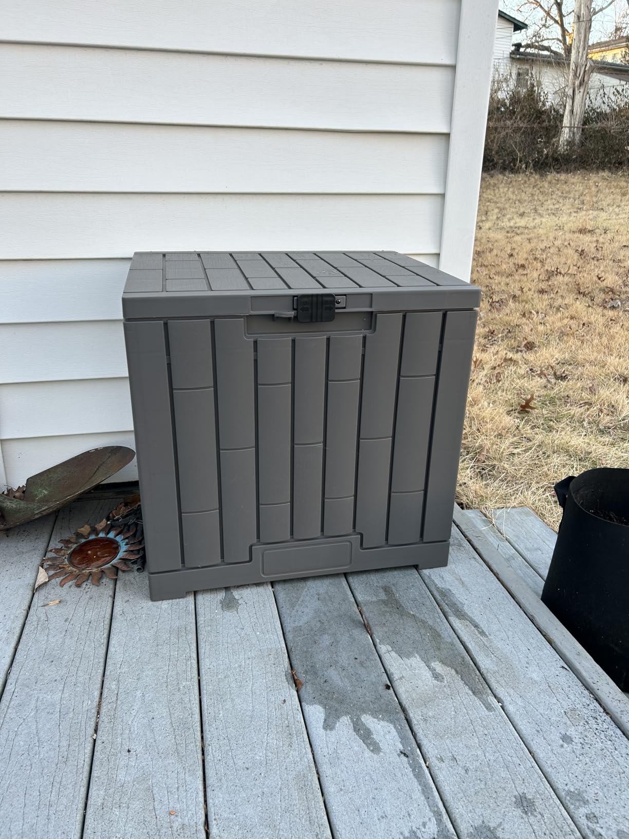 Compost Bin Outdoor, 2 Separate Tumbling Chambers, 37Gal Large Compost Tumbler with Sliding Door and Aeration System, 360° Rotating, Tumbling Composter Bin for Kitchen, Garden, Yard, Black Green Customer Review Compost Bin Outdoor, 2 Separate Tumbling Chambers, 37Gal Large Compost Tumbler with Sliding Door and Aeration System, 360° Rotating, Tumbling Composter Bin for Kitchen, Garden, Yard, Black Green - Customer Photo 1