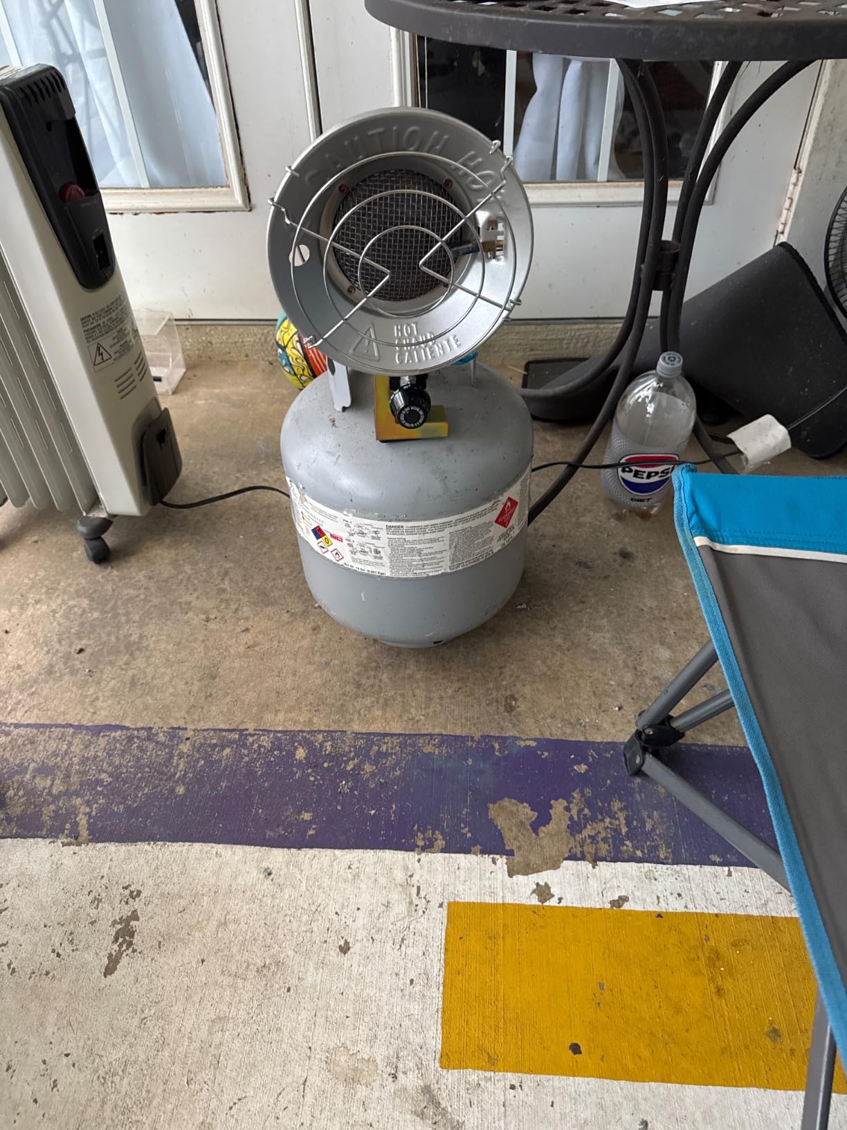 XtremepowerUS 30,000 BTU Propane Tank Top Heat Infrared Heater Burner Propane Heater LPG Use for Camping, Patios, Jobsite Backyard and More - Customer Photo 1