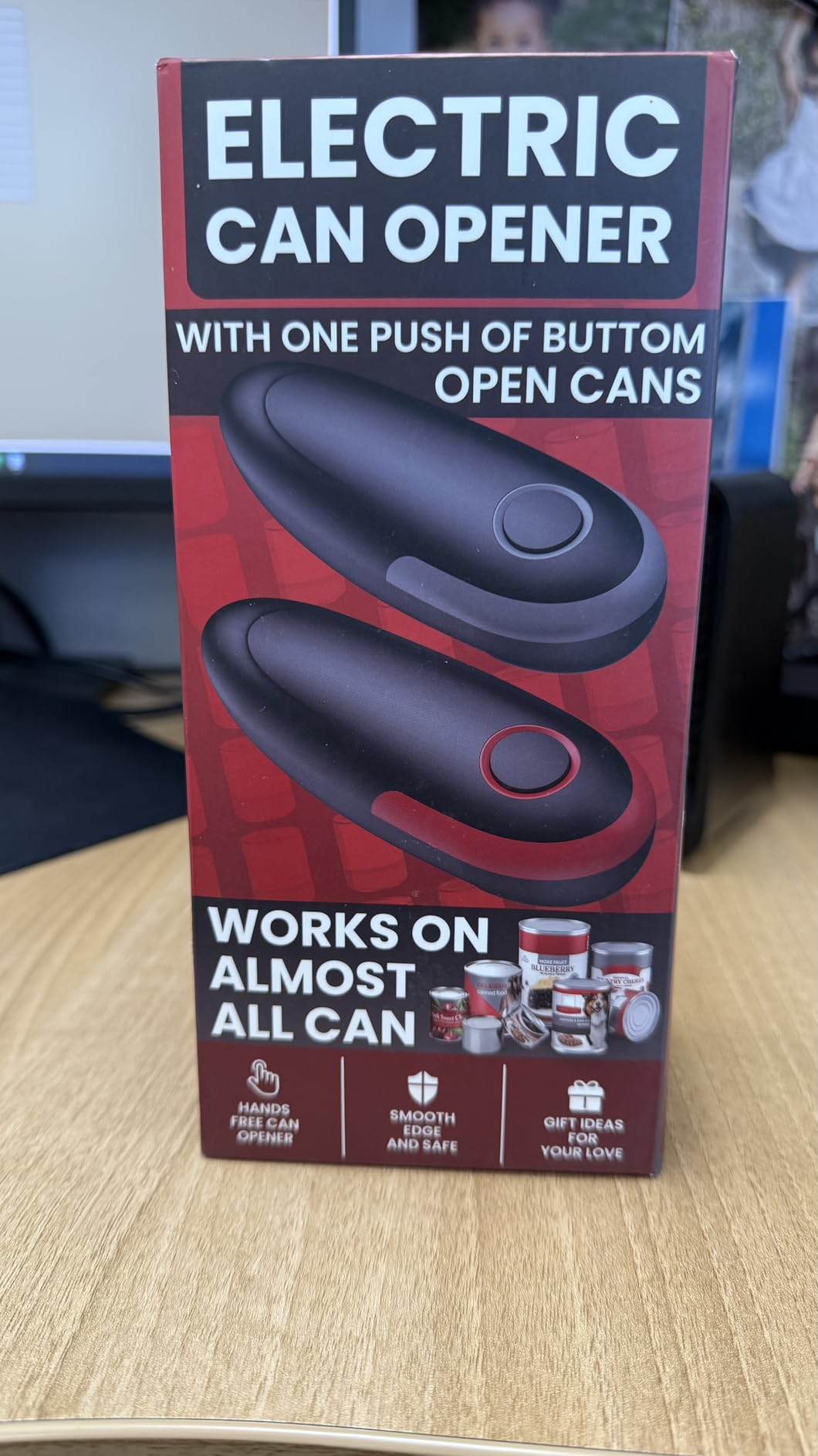 One Touch Electric Can Opener Fits All Can Sizes, Electric Can Openers for Kitchen Food Safe with Smooth Edge, Kitchen Gadgets Battery Operated Can Openers for Seniors, Arthritis and Chef - Customer Photo 4