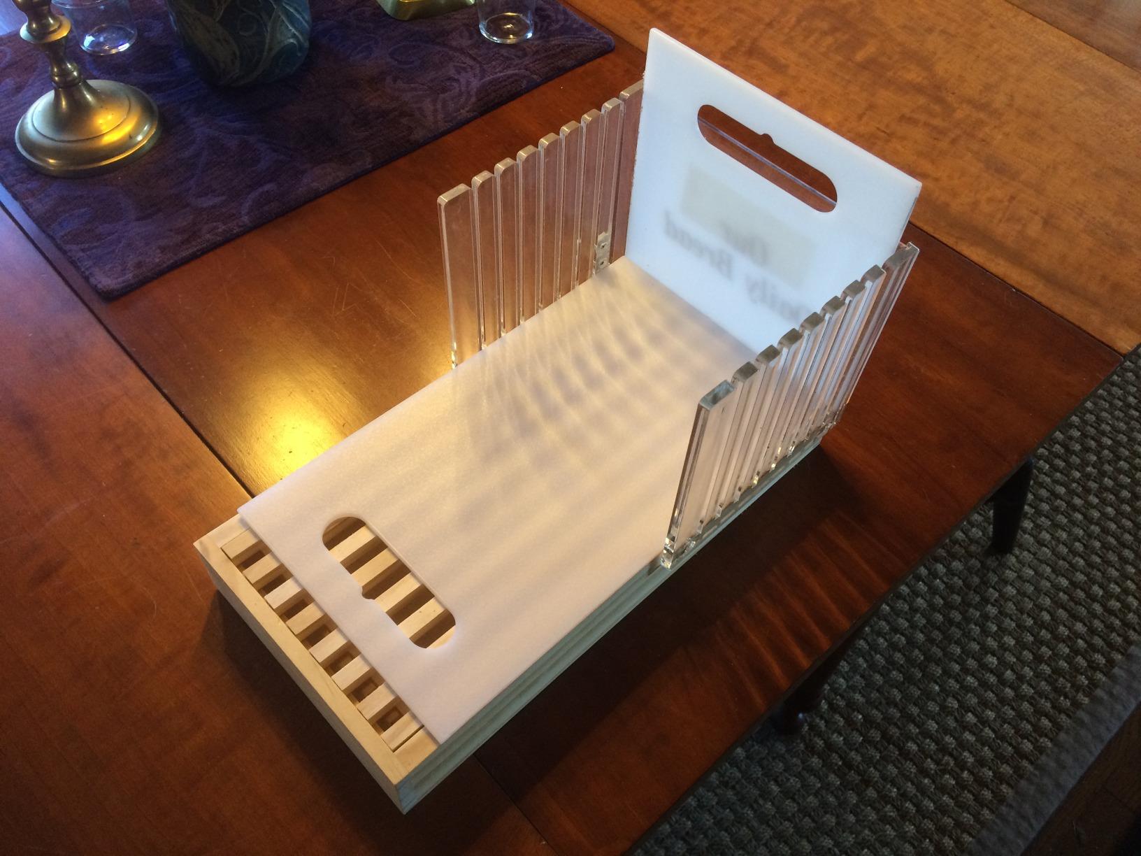 Norpro Bread Slicer with Crumb Catcher Brown .5in/1.25cm customer photo 1
