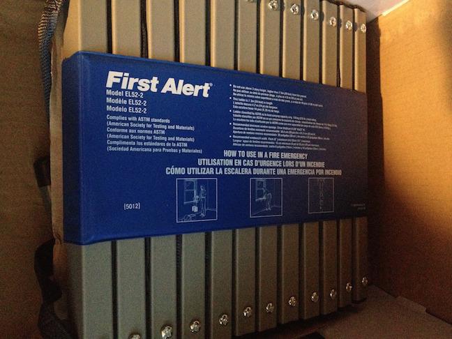 First Alert Two-Story Fire Escape Ladder, Steel, Anti-Slip, EL52-2, Black customer photo 2