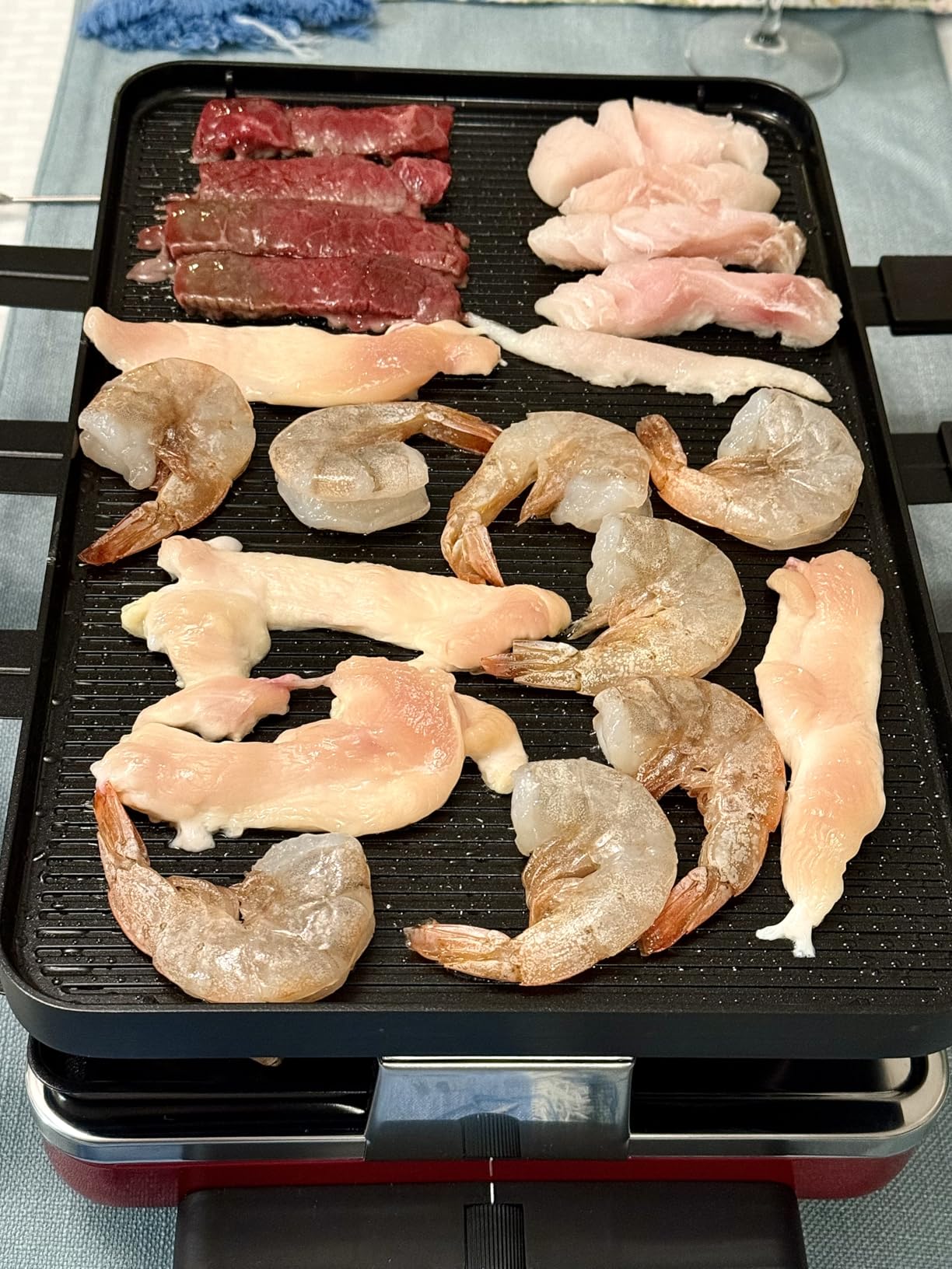 Swissmar Stelvio Raclette Party Grill with Granite Stone Non-Stick Grill Plate/Crepe Top, Outdoor & Indoor Electric BBQ Grill, Samgyupsal Griller - Brushed Stainless Steel - 8-Person - Silver customer photo 2