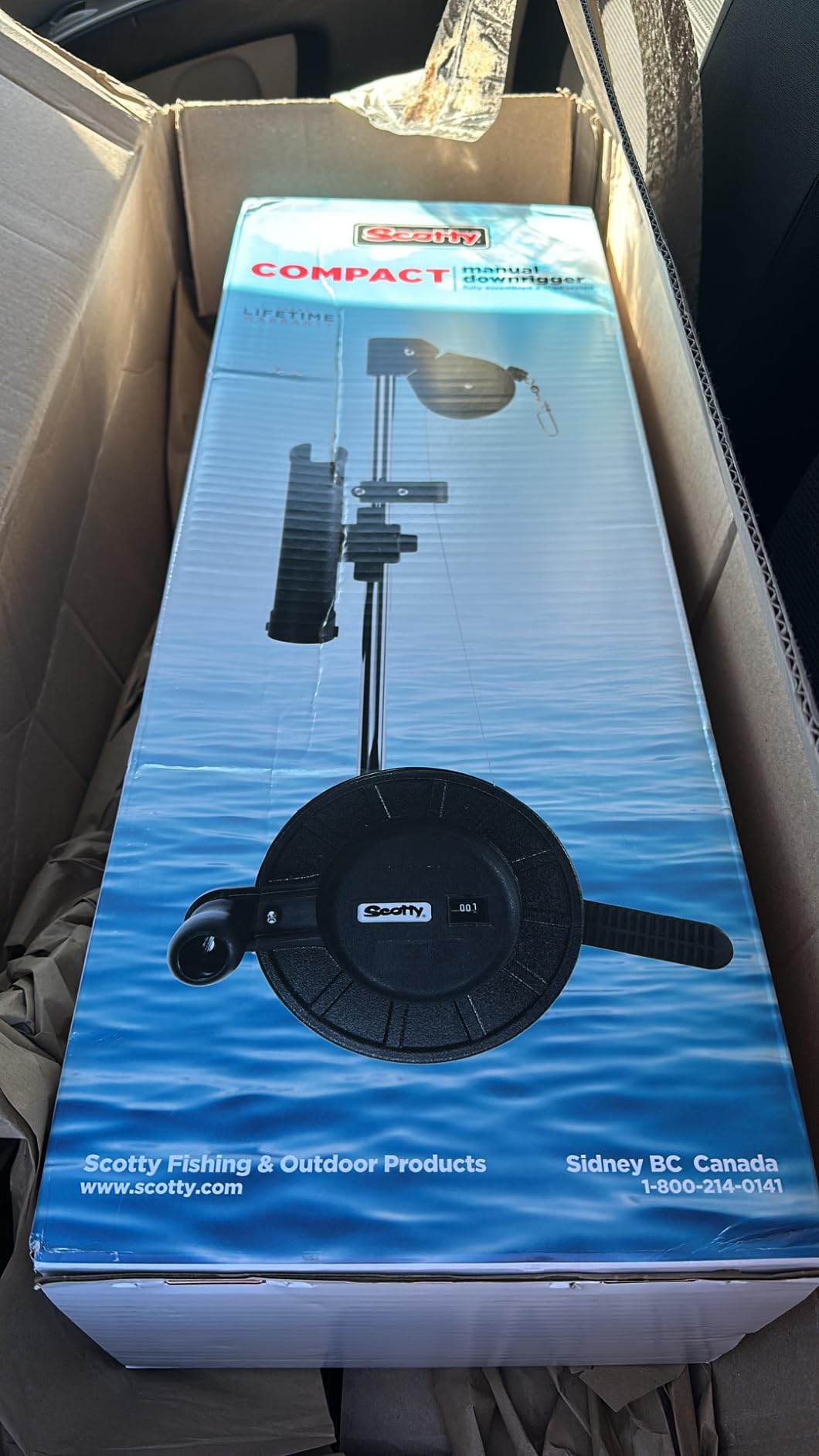 Scotty #1060 Depthking Manual Downrigger, Display Packed w/ Rod Holder, BLACK, Medium customer photo 2