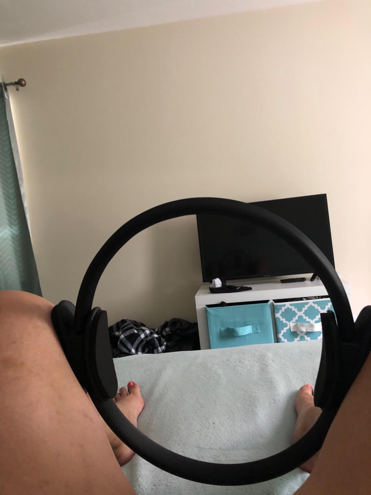 ProsourceFit Resistance Ring enhances Pilates Workouts with Light Resistance to Help Tone and Strengthen Your Entire core and Body customer photo 1