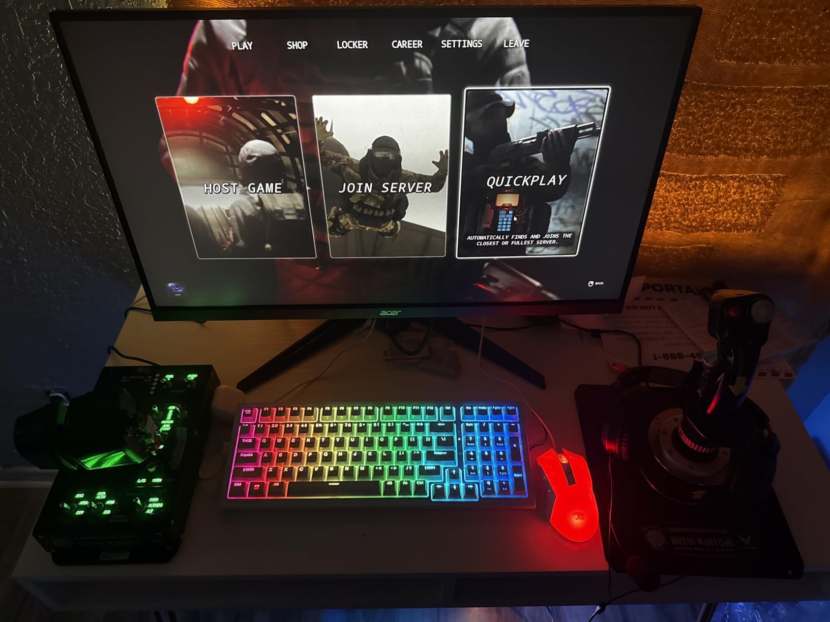 Thrustmaster HOTAS Warthog Flight Stick for Flight Simulation, Official Replica of the U.S Air Force A-10C Aircraft (Compatible with PC) customer photo 1