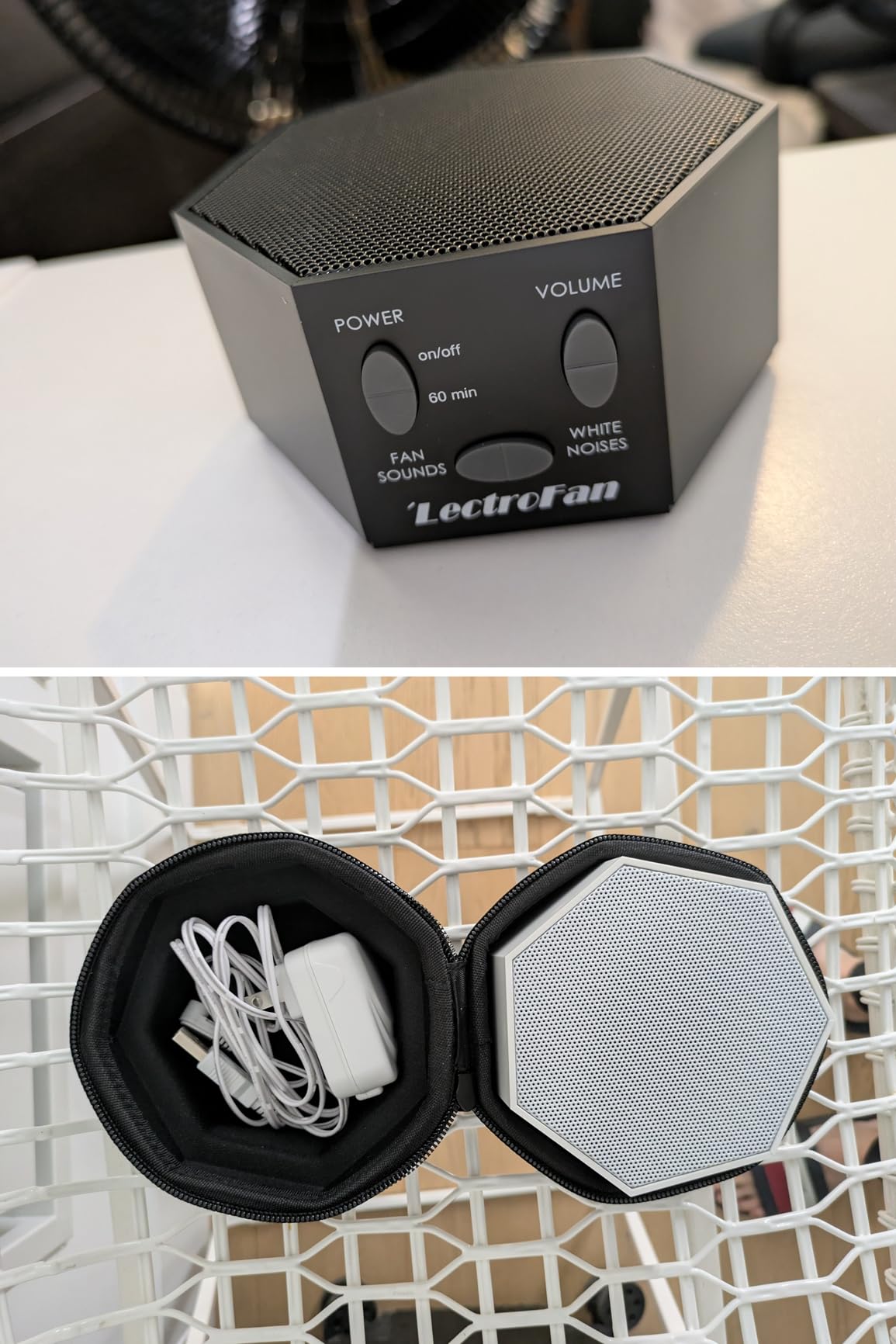 Adaptive Sound Technologies LectroFan Classic White Noise Machine - Compact Sleep Sound Machine for Bedroom, Travel, Study & More - 20 Non-Looping Fan & White Noise Variations customer photo 2