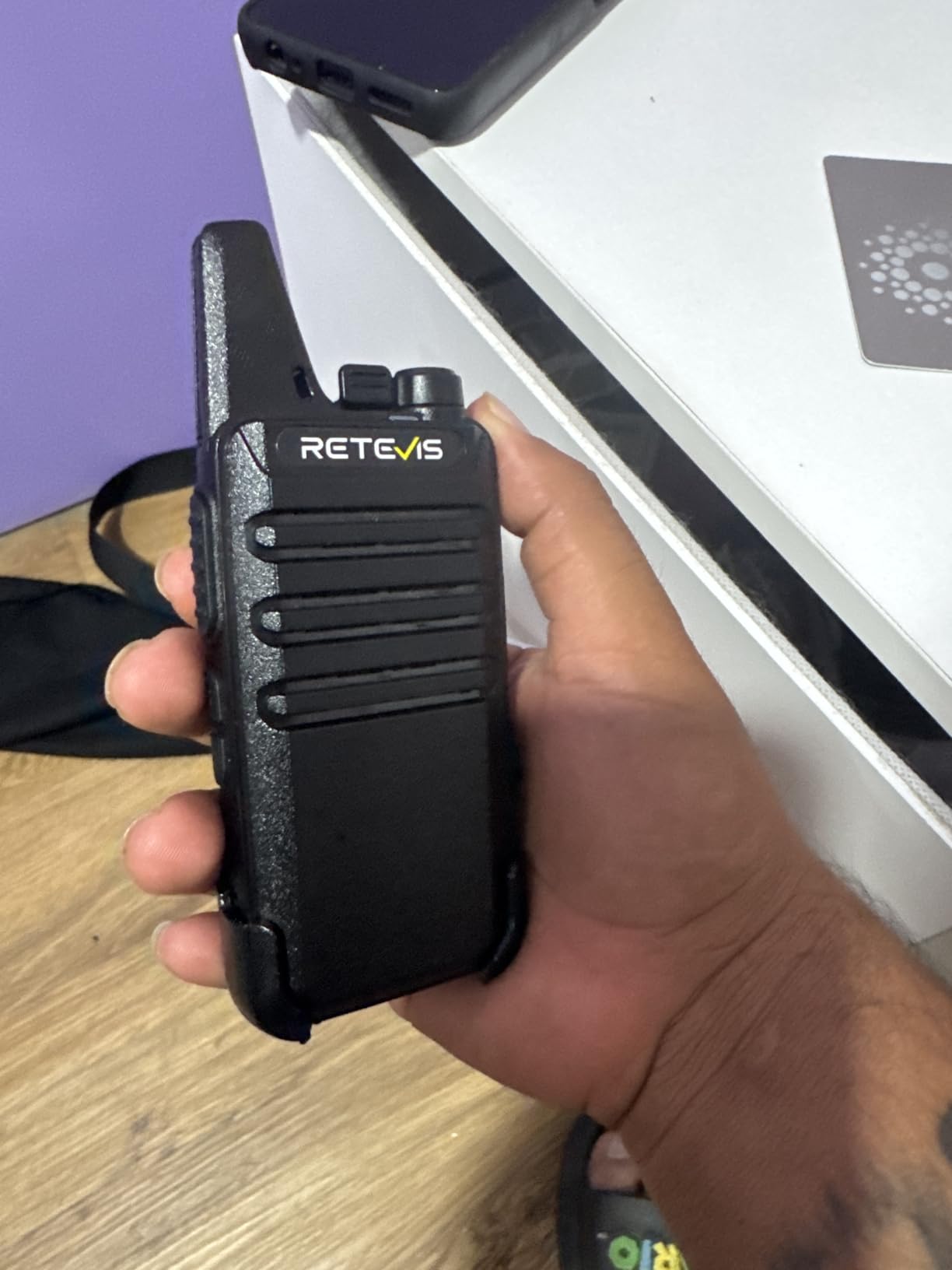 Retevis RT22 Two Way Radio Long Range Rechargeable, Portable 2 Way Radio, USB-C Charging, Handsfree Walkie Talkies for Adults Cruise Hiking Camping (4 Pack) customer photo 2