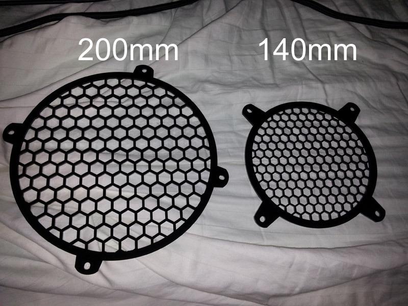 Custom Acrylic Honeycomb Computer Fan Grill 200mm customer photo 2