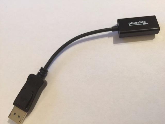 Plugable Active DisplayPort to HDMI Adapter, Uni-Directional, Driverless, Adapts Any Full-Sized DP Port to Enable Connecting a HDMI Cable and Display up to 4K 3840x2160 @60Hz customer photo 2