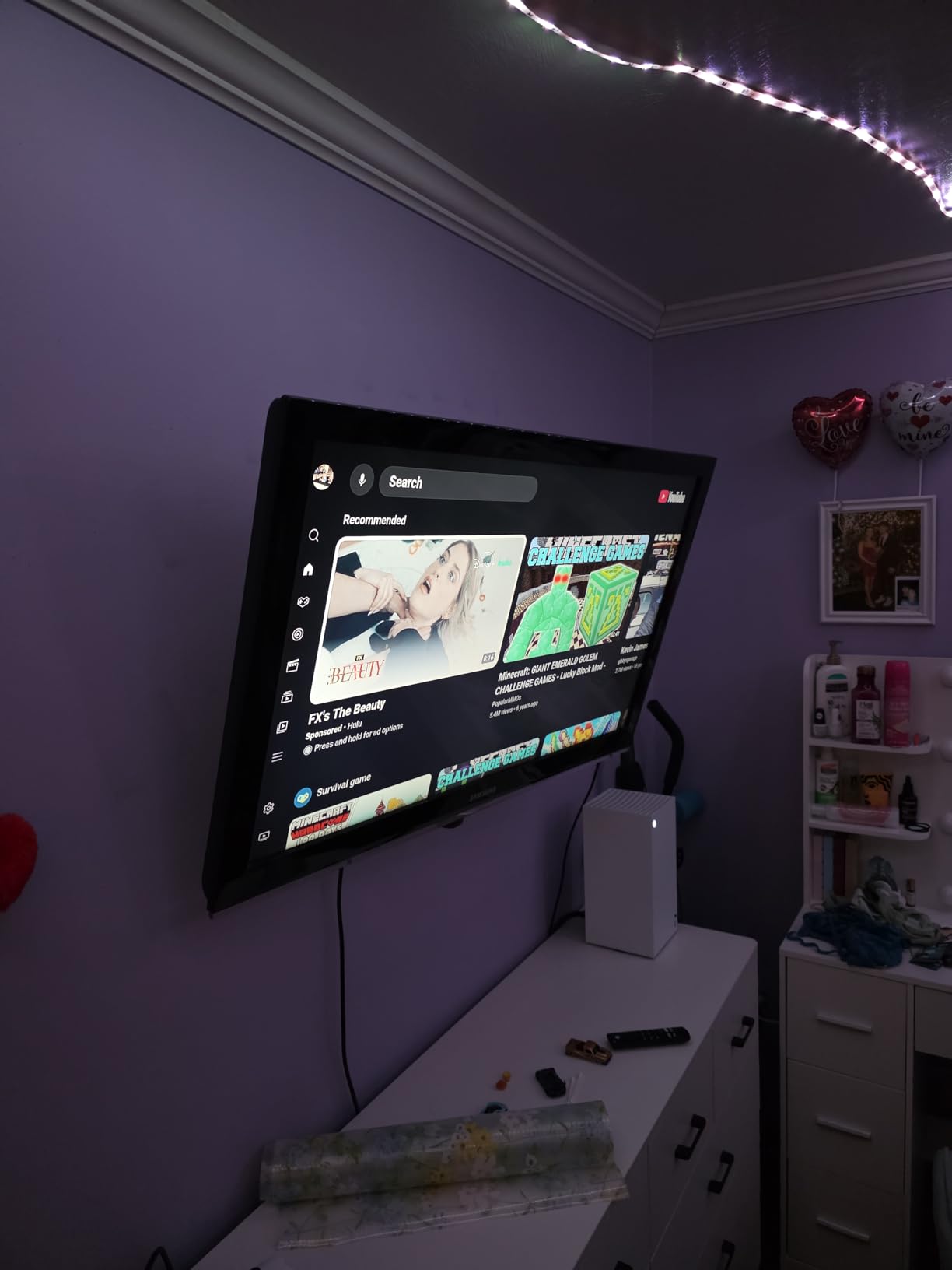 Mounting Dream TV Wall Mount for 32-65 Inch Television, Mount with Swivel and Tilt, Full Motion Bracket with Articulating Dual Arms, Fits 16inch Studs, Max VESA 400X400 mm, 99lbs, MD2380 customer photo 1