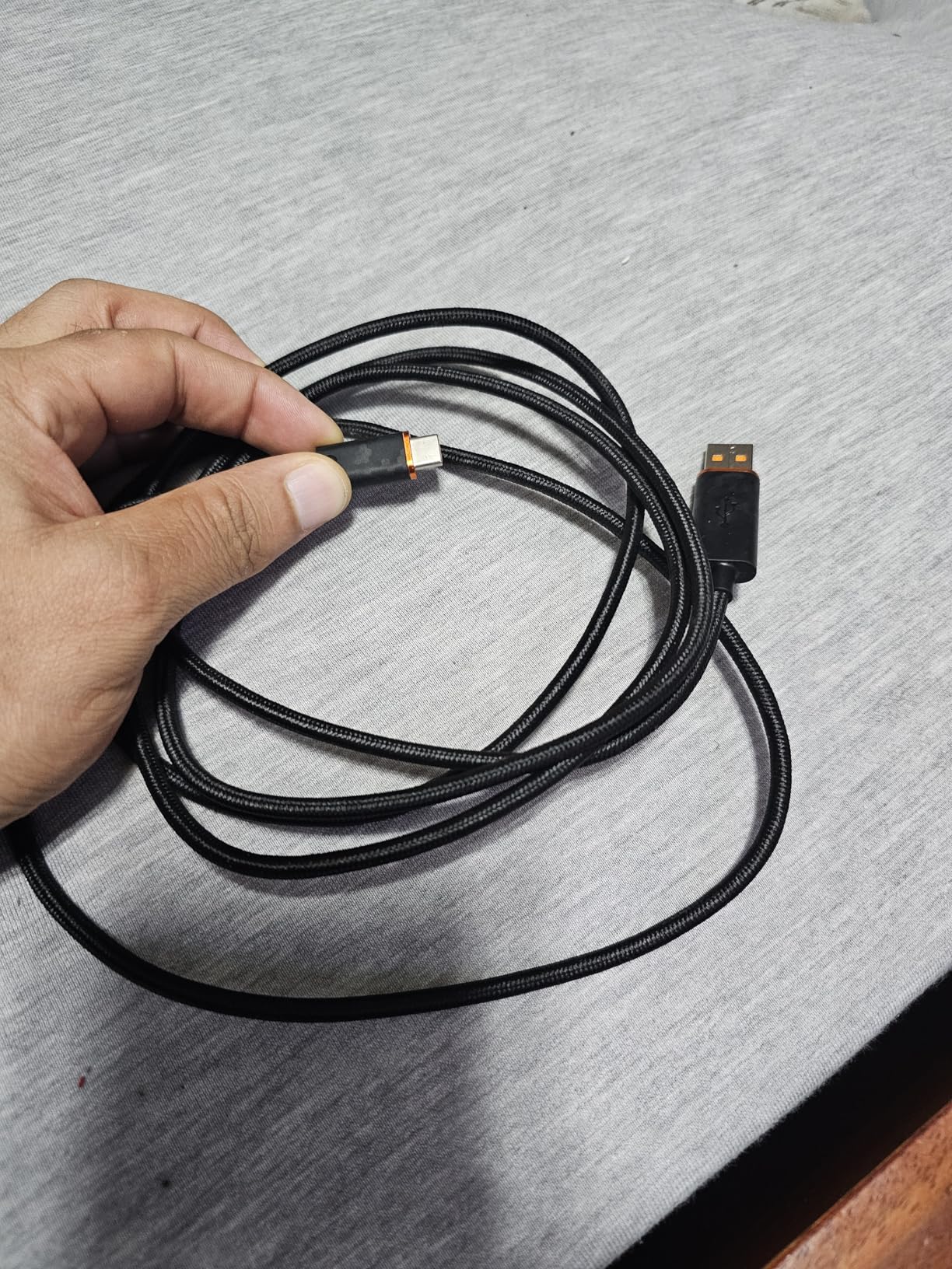 SCUF Braided USB-C Cable - Light Gray 12 ft / 3.6 Meters USB Type C Connection and Charging for Xbox, PS5 Controllers and Smart Phones - Light Gray - Xbox Series X customer photo 2
