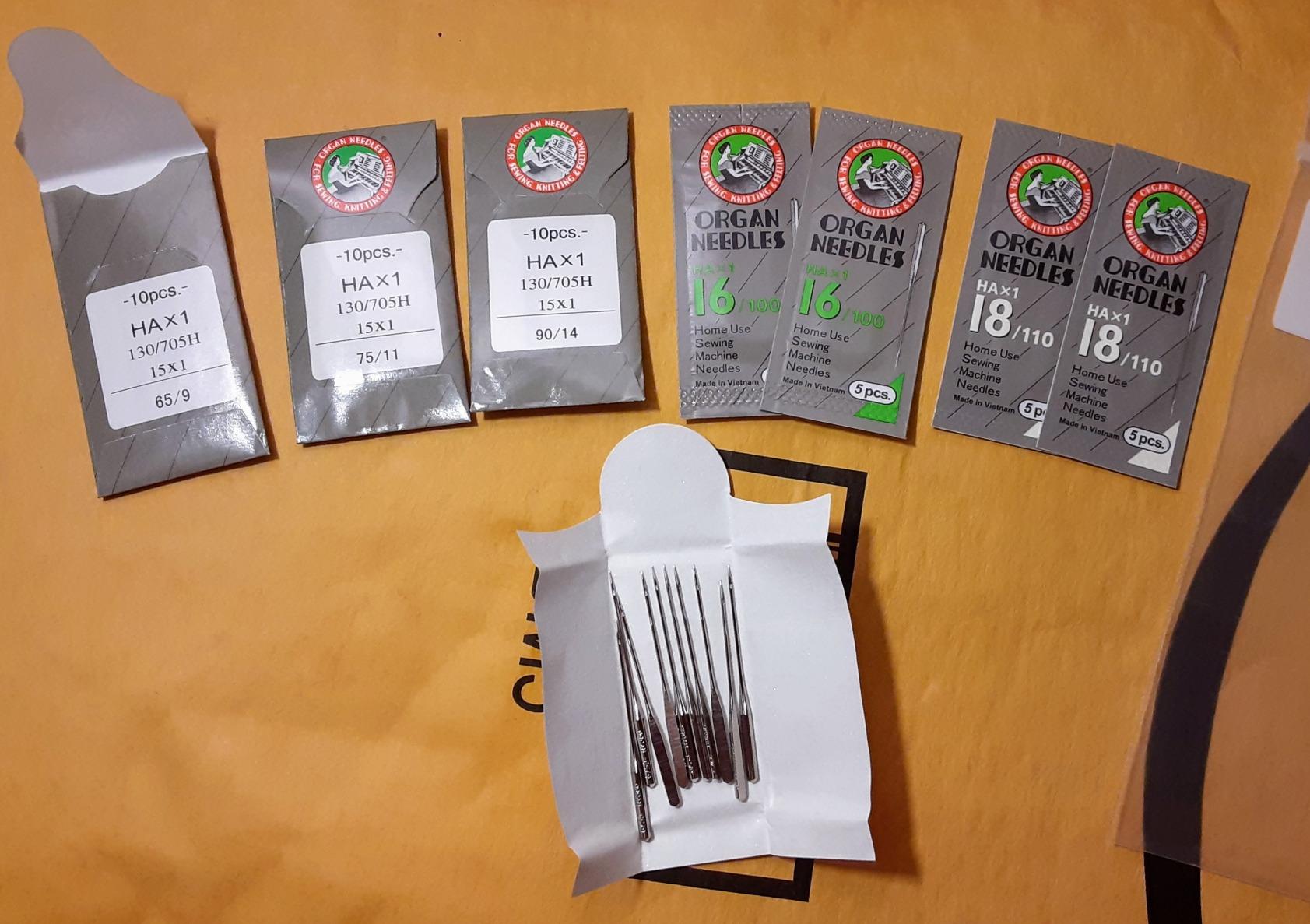 50 Pieces HOME SEWING MACHINE NEEDLES ASSORTMENT (ORGAN 15X1 SIZE#9,11,14, 16, 18) 10pcs per size customer photo 2