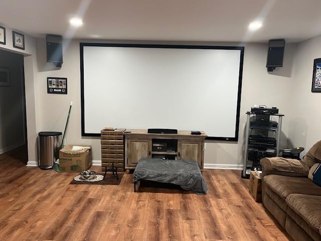Elite Screens 135 inch Projector Screen Fixed Frame 16:9, 4K/8K UHD CineWhite UHD-B, ISF Certified, UST/Short/Standard Compatible customer photo 1