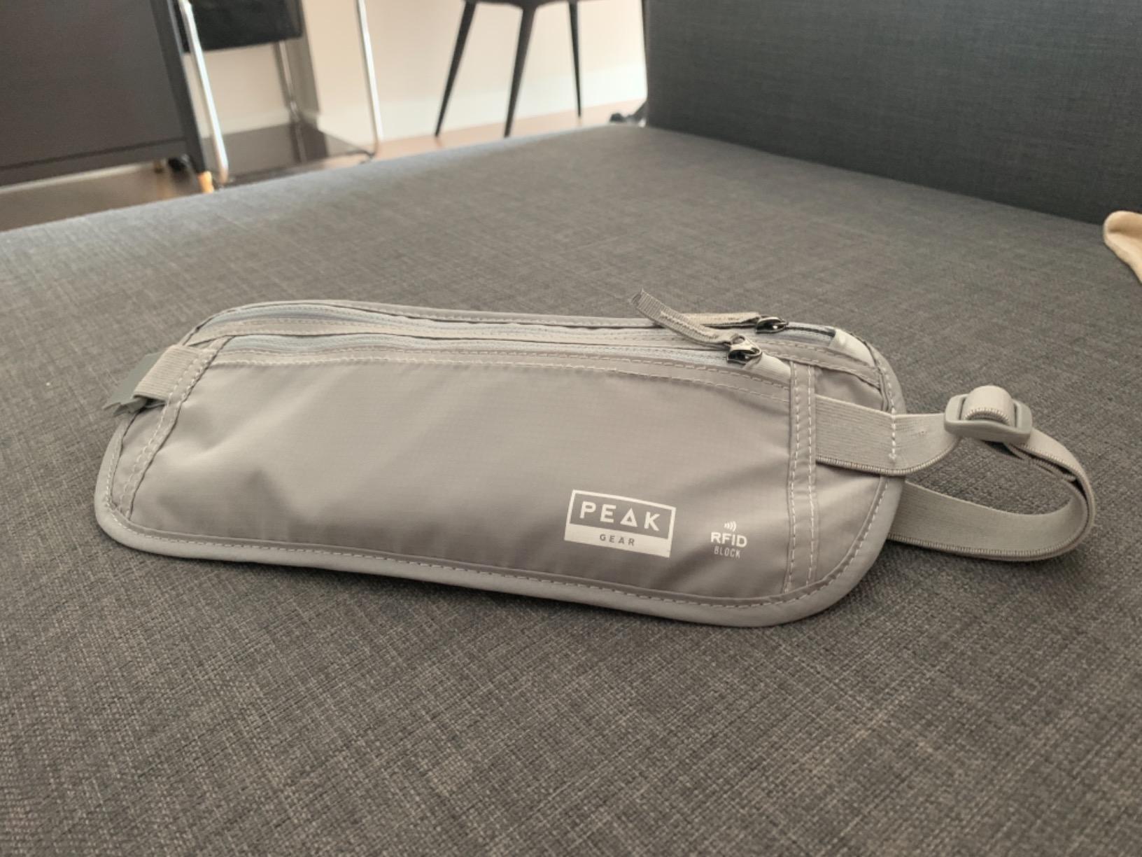 Travel Money Belt. Premium Quality Travel Wallet with RFID Blocking Fabric to Protect Credit Cards, Passports and Documents. Exclusive Theft Protection and 2 Recovery Tags | Beige customer photo 2