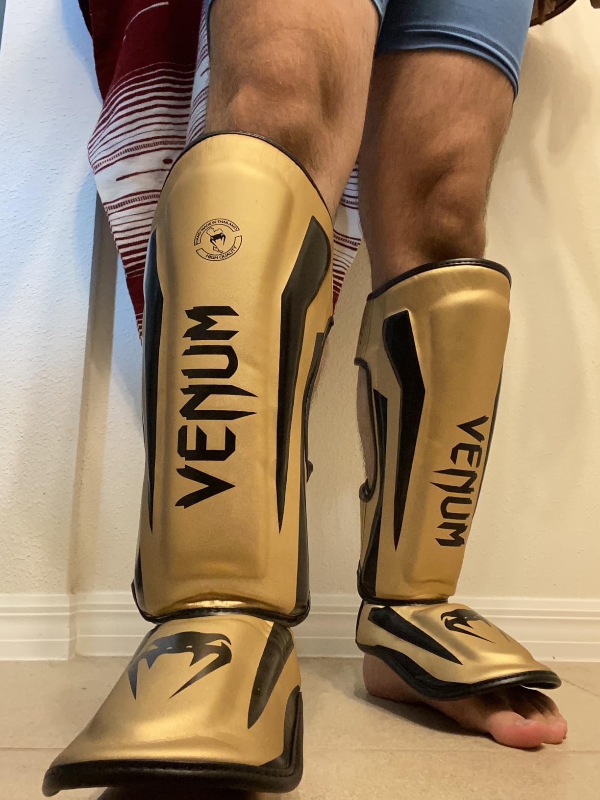 Venum Elite Muay Thai Shin Guards customer photo 1
