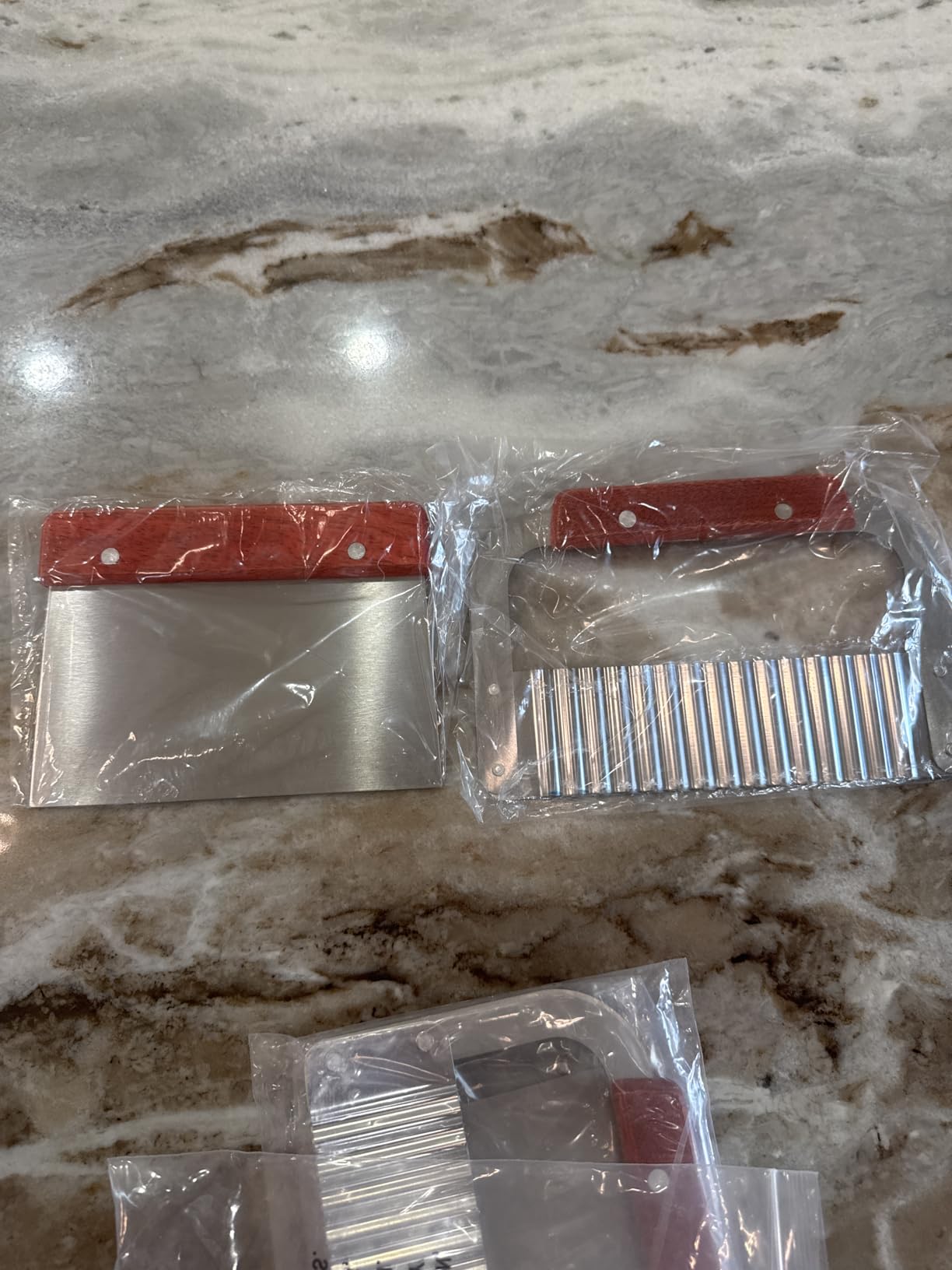 Pack of 2 Stainless Steel Wavy & Straight Soap Mold Loaf, soap cutter Garnish Potato Vegetable Cake Cutter Cutting Tool customer photo 2