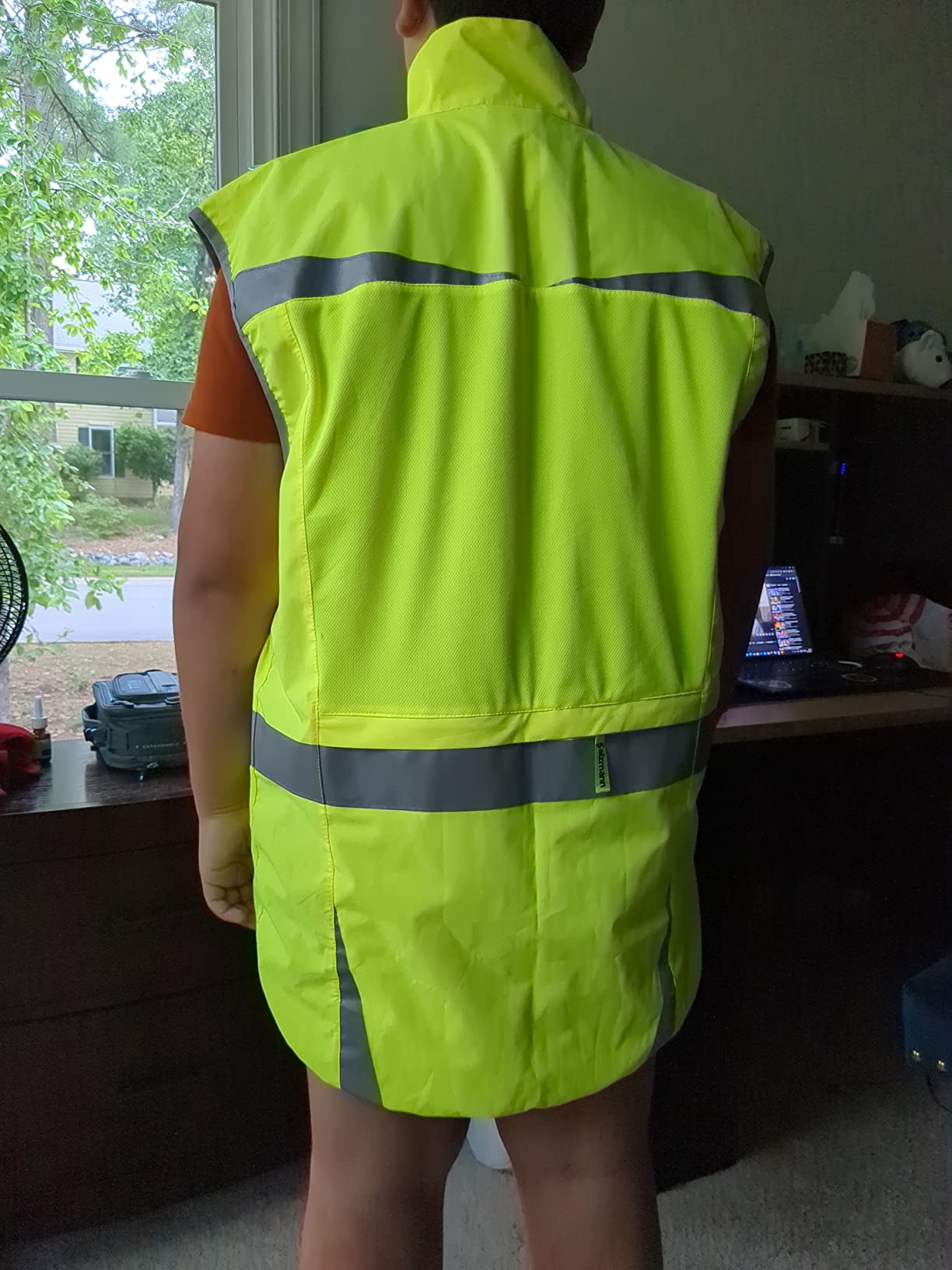 Salzmann High Visibility Cycling Vest | Reflective Cycling Gilet | Made with 3M Scotchlite customer photo 1