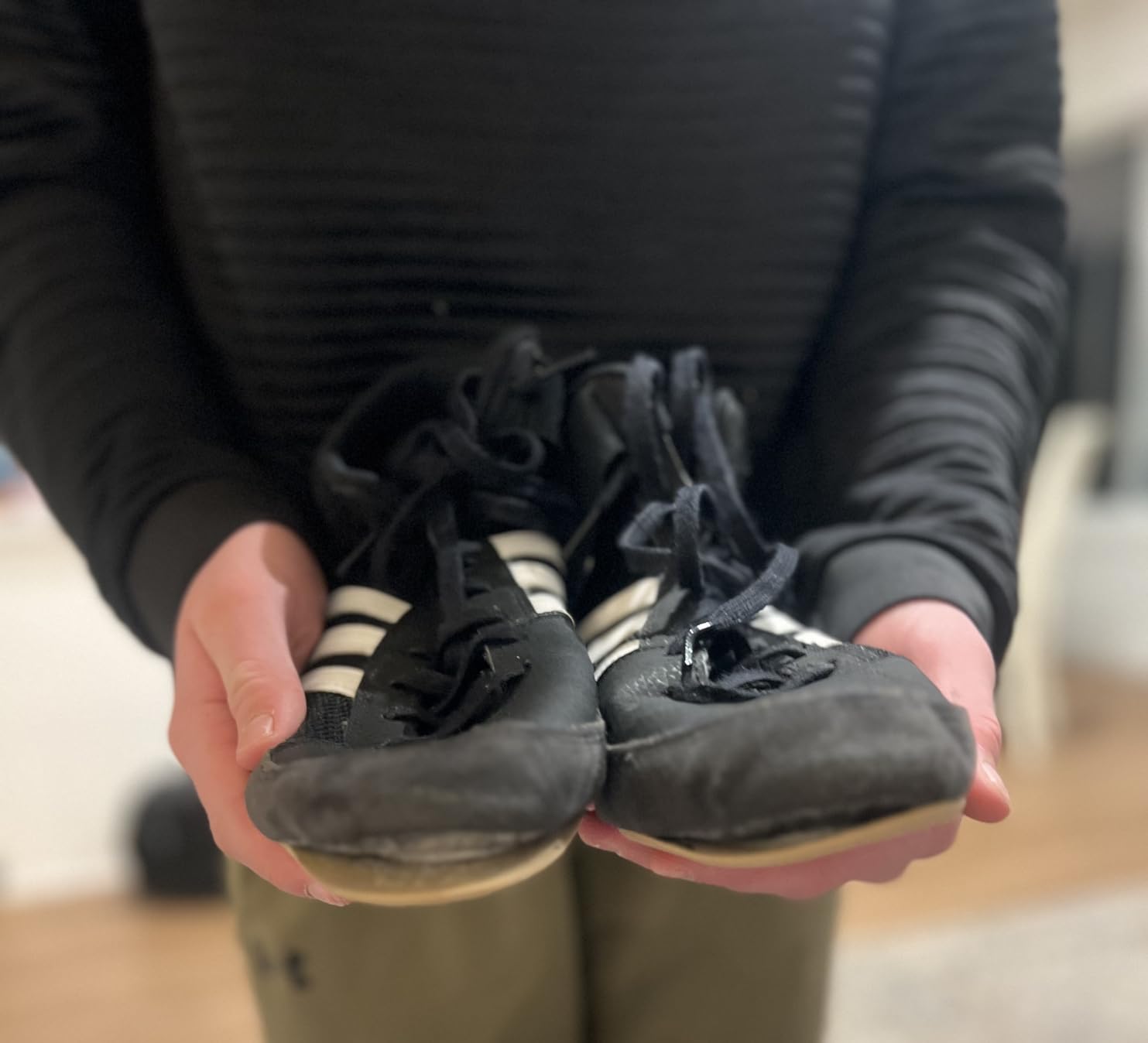 adidas Men's HVC Wrestling Shoes - Thin Sole for Excellent Pedal Feel customer photo 2