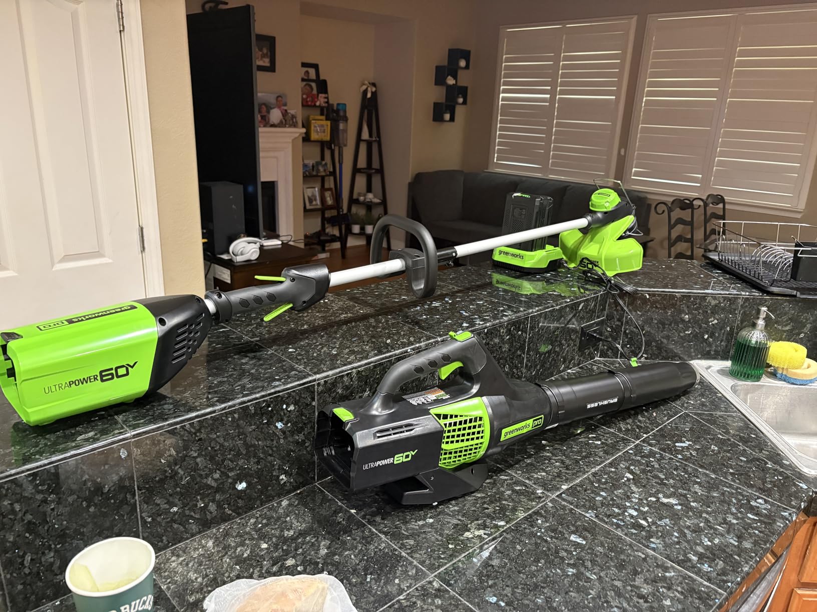 Greenworks 40V Cordless Yard Tool Combo Kit with 2.0Ah Battery & Charger - 12
