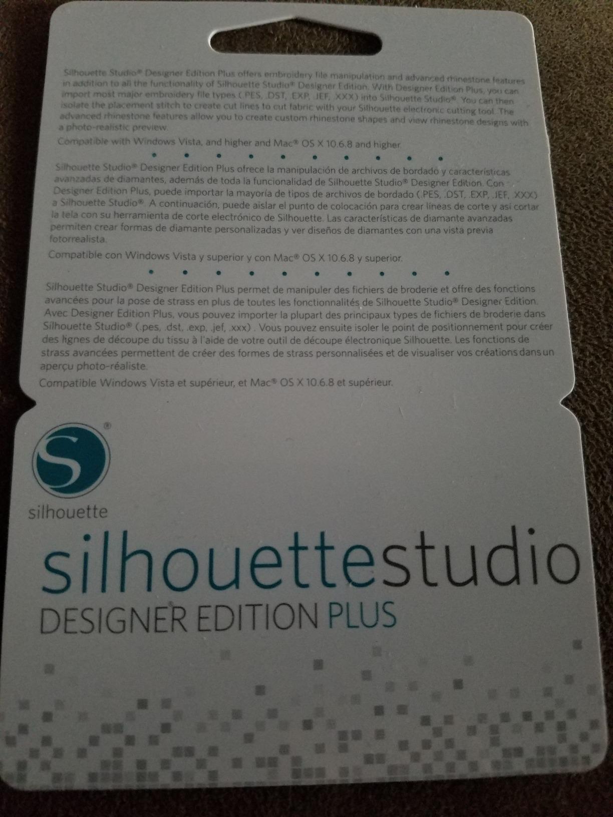 Silhouette Studio Designer Edition Plus Software - Upgrade for Advanced Embroidery & Rhinestone Design, Full Creative Control for Crafters, Compatible with Windows & Mac, License Key Card Included customer photo 1
