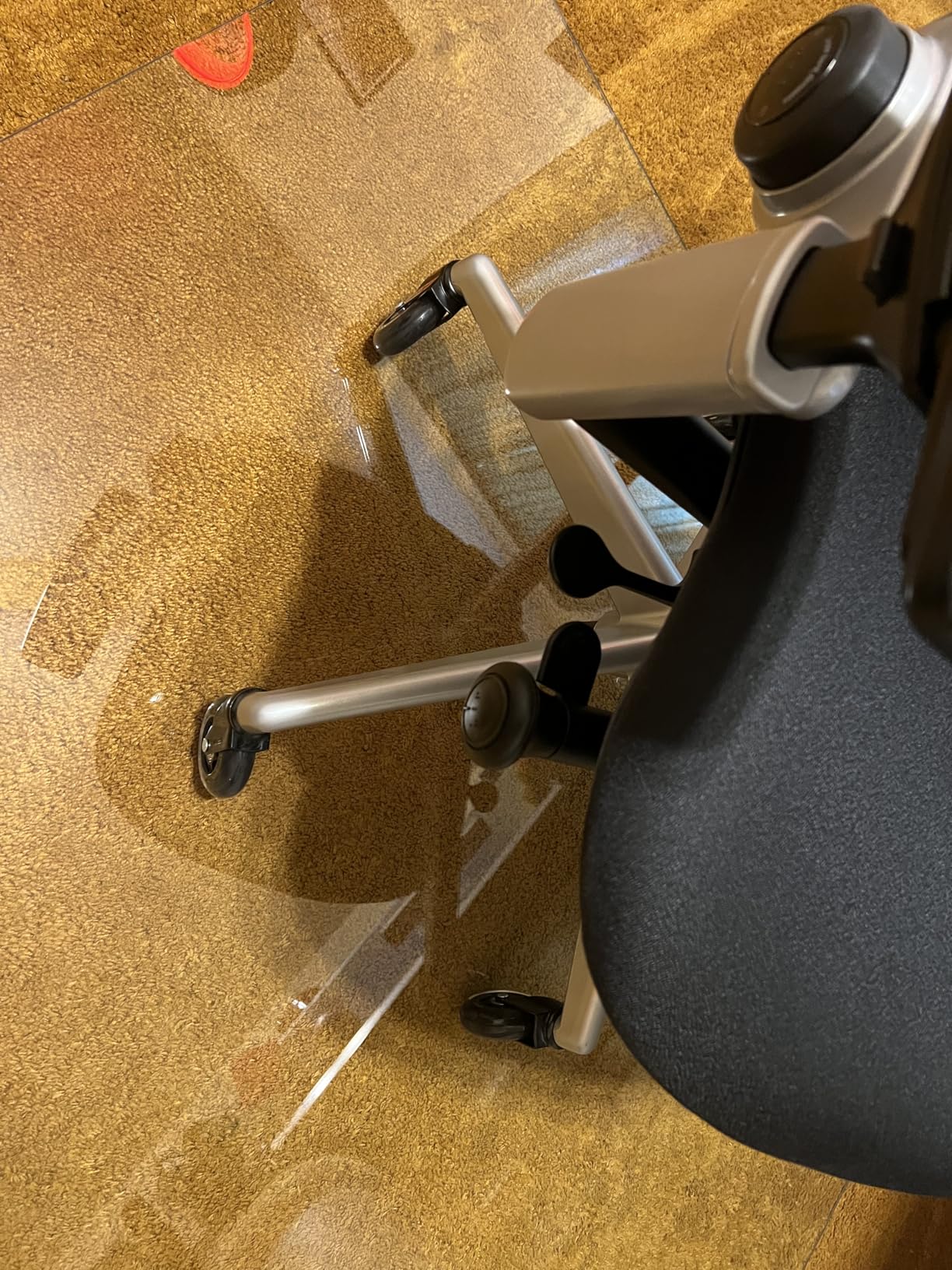 Original Office Chair Wheels (As Seen On CNN) Replacement Rubber Chair Casters for Hardwood Floors and Carpet, Set of 5, Heavy Duty Casters for Chairs to Replace Office Chair Mats - Fits 98% customer photo 1