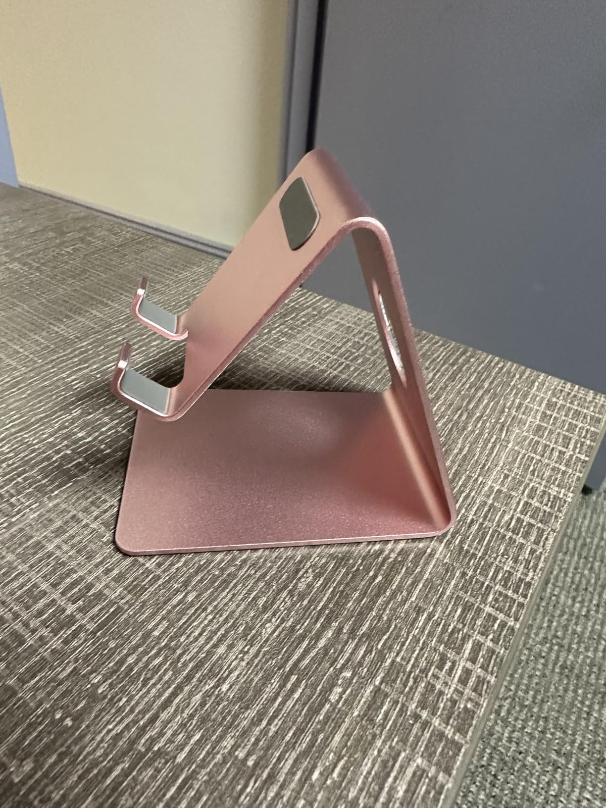 Lamicall Cell Phone Stand, Phone Dock: Cradle, Holder, Stand for Office Desk - Black customer photo 1