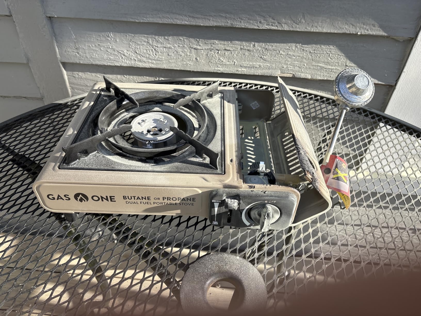 Gas One GS-3400P Propane or Butane Stove Dual Fuel Stove Portable Camping Stove - Patented - with Carrying Case customer photo 1