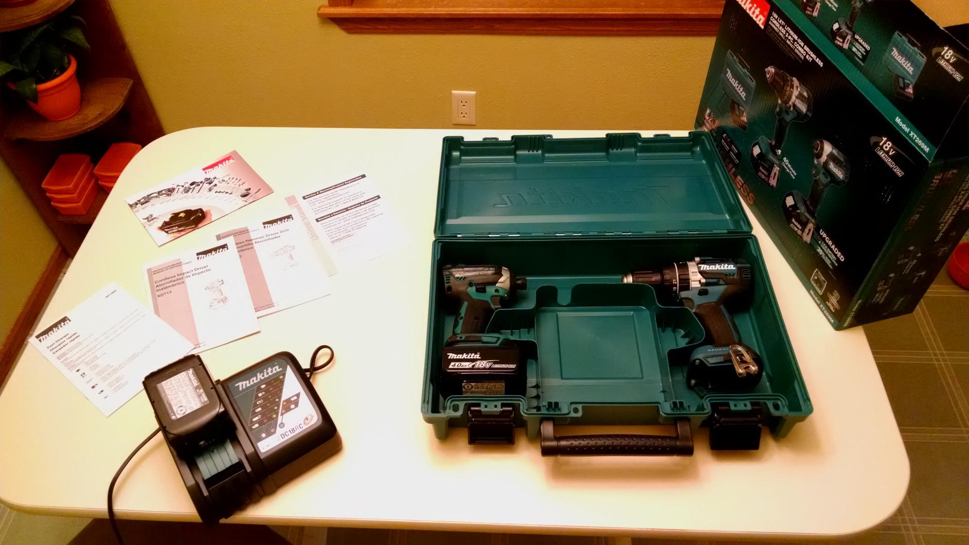 Makita XT269M 18V LXT Lithium-Ion Brushless Cordless 2-Pc. Combo Kit (4.0Ah), Blue customer photo 1