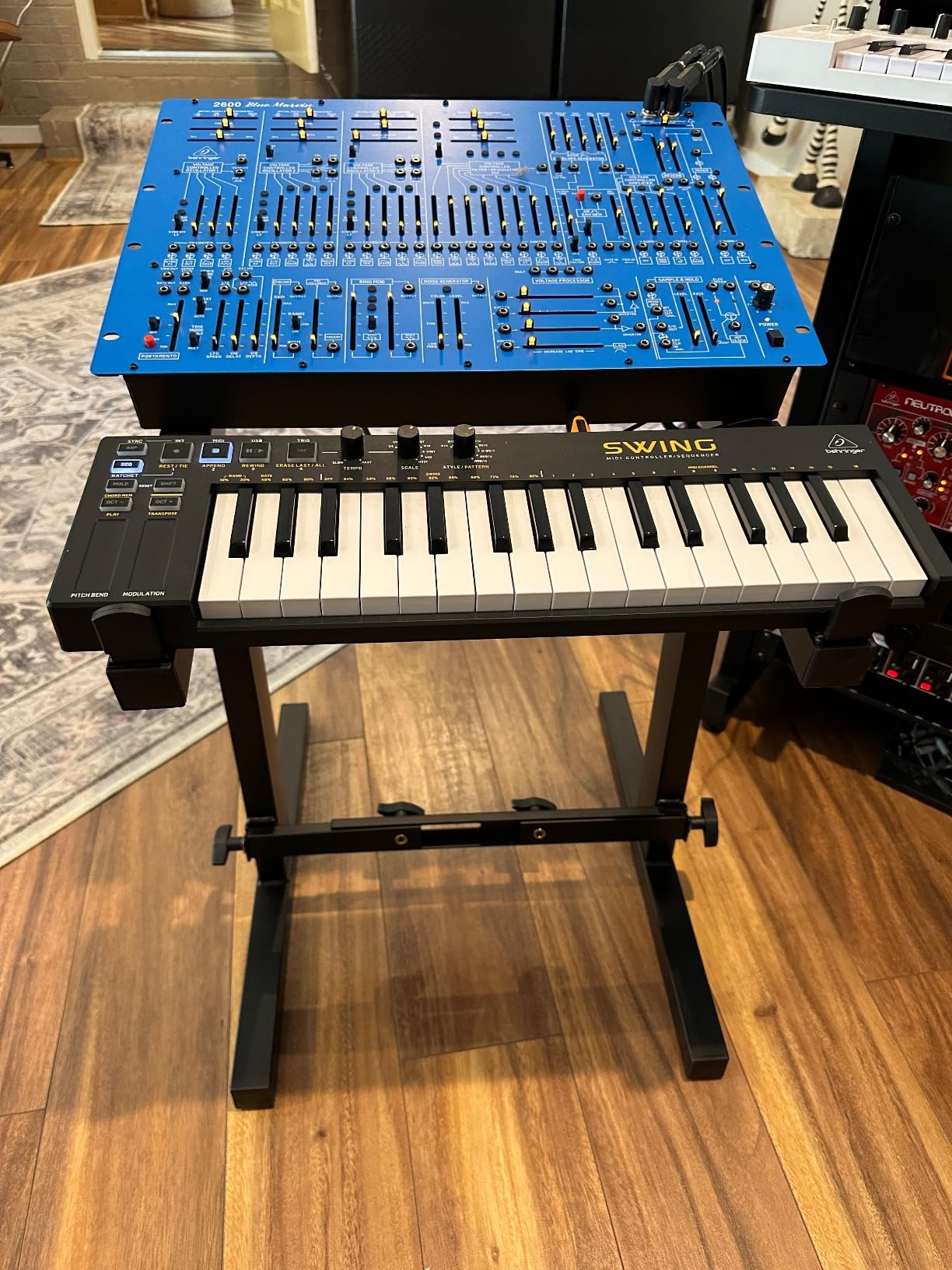 Rockville RXS20 Portable Mixer Stand - Folds Flat - Adjustable Height & Width! customer photo 1