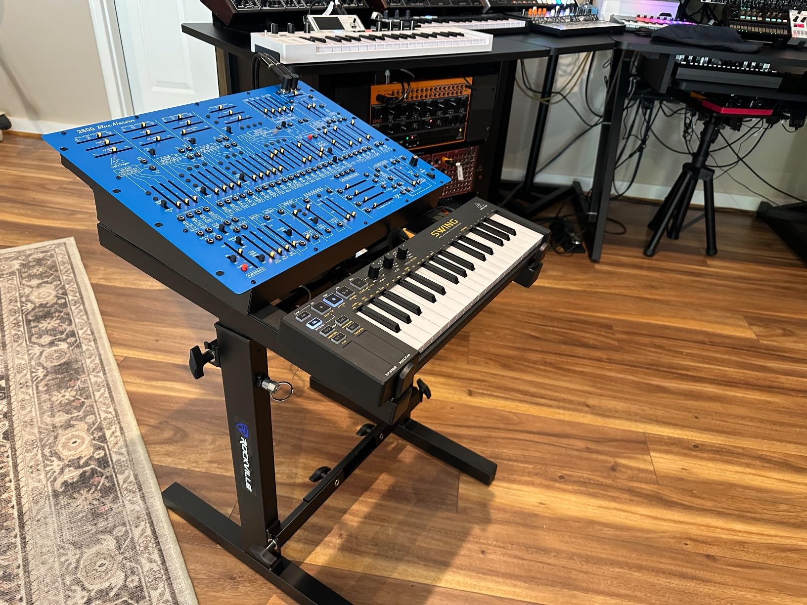 Rockville RXS20 Portable Mixer Stand - Folds Flat - Adjustable Height & Width! customer photo 2