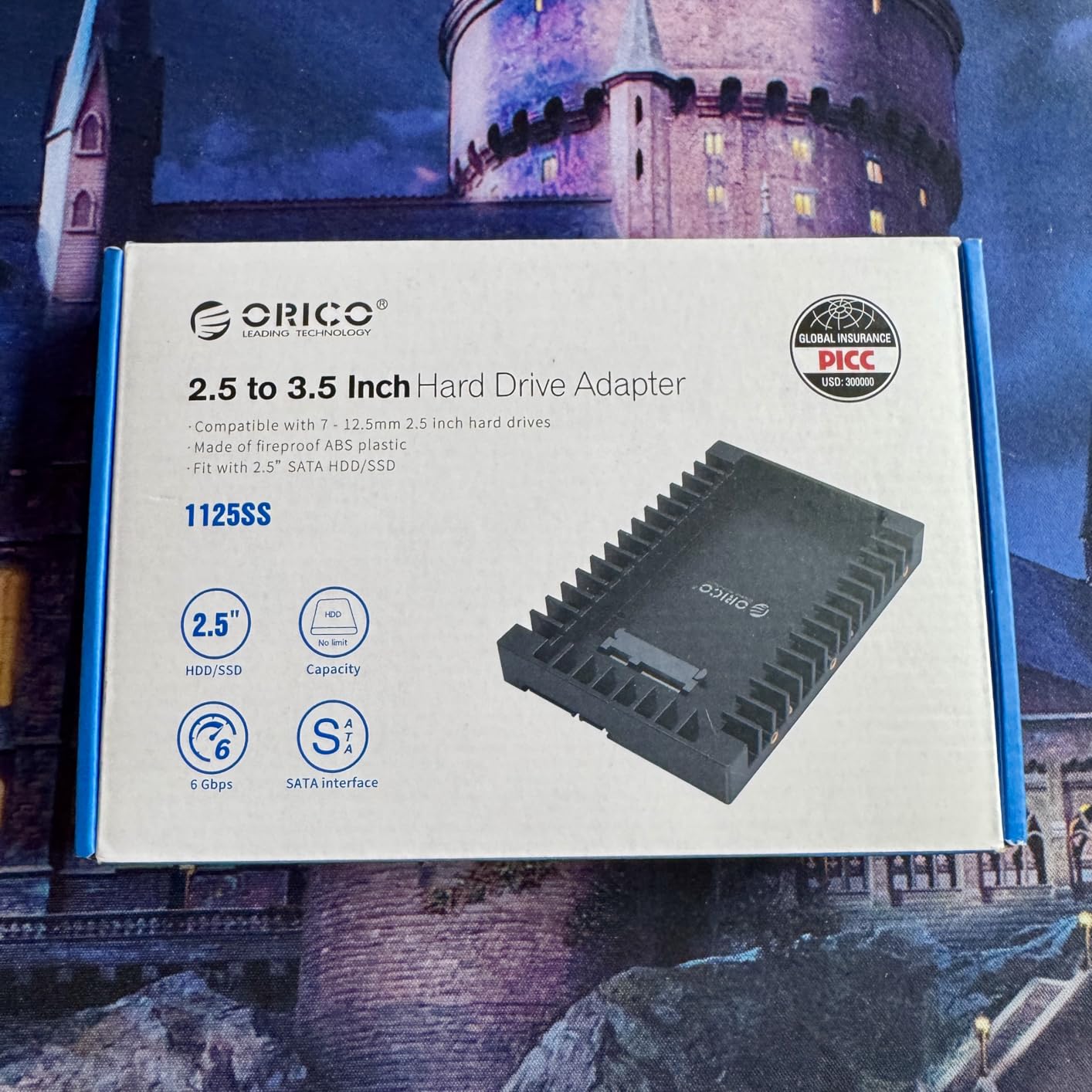 ORICO 2.5 SSD SATA to 3.5 Hard Drive Adapter Internal Drive Bay Converter Mounting Bracket Caddy Tray for 7 / 9.5 / 12.5mm 2.5 inch HDD / SSD with SATA III Interface(1125SS) customer photo 2