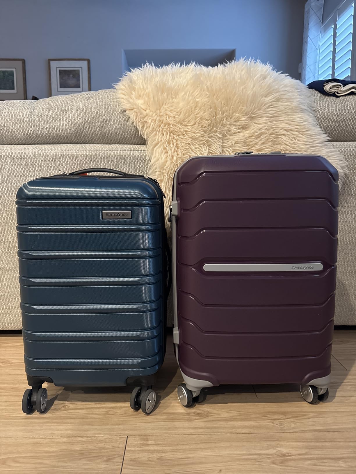 Samsonite Freeform Hardside Carry-On Luggage with Spinner Wheels - Hardshell Suitcase - TSA, Airline-Approved - Expandable Hard Shell, Smooth Rolling Wheels for Lightweight Travel - Black customer photo 2