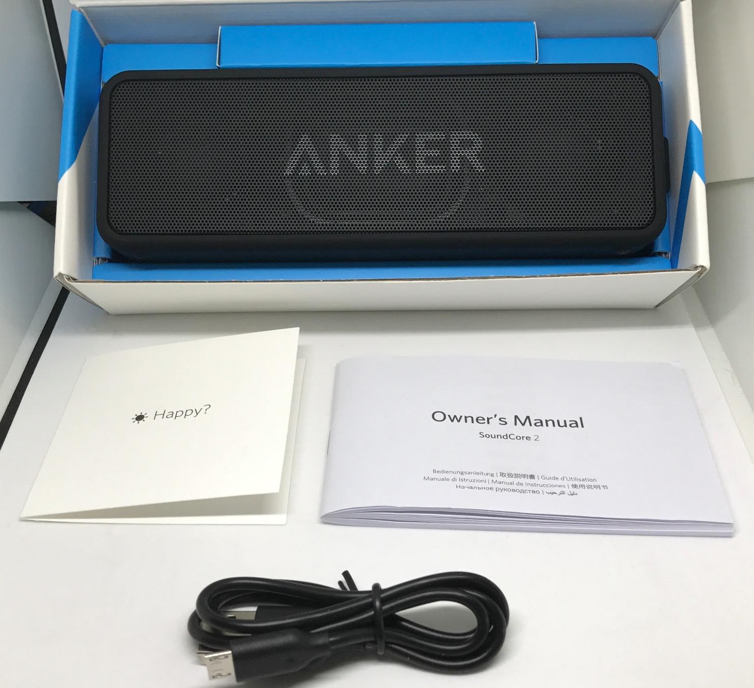 Anker Soundcore 2 Portable Bluetooth Speaker with Stereo Sound, Bluetooth 5, Bassup, IPX7 Waterproof, 24-Hour Playtime customer photo 1