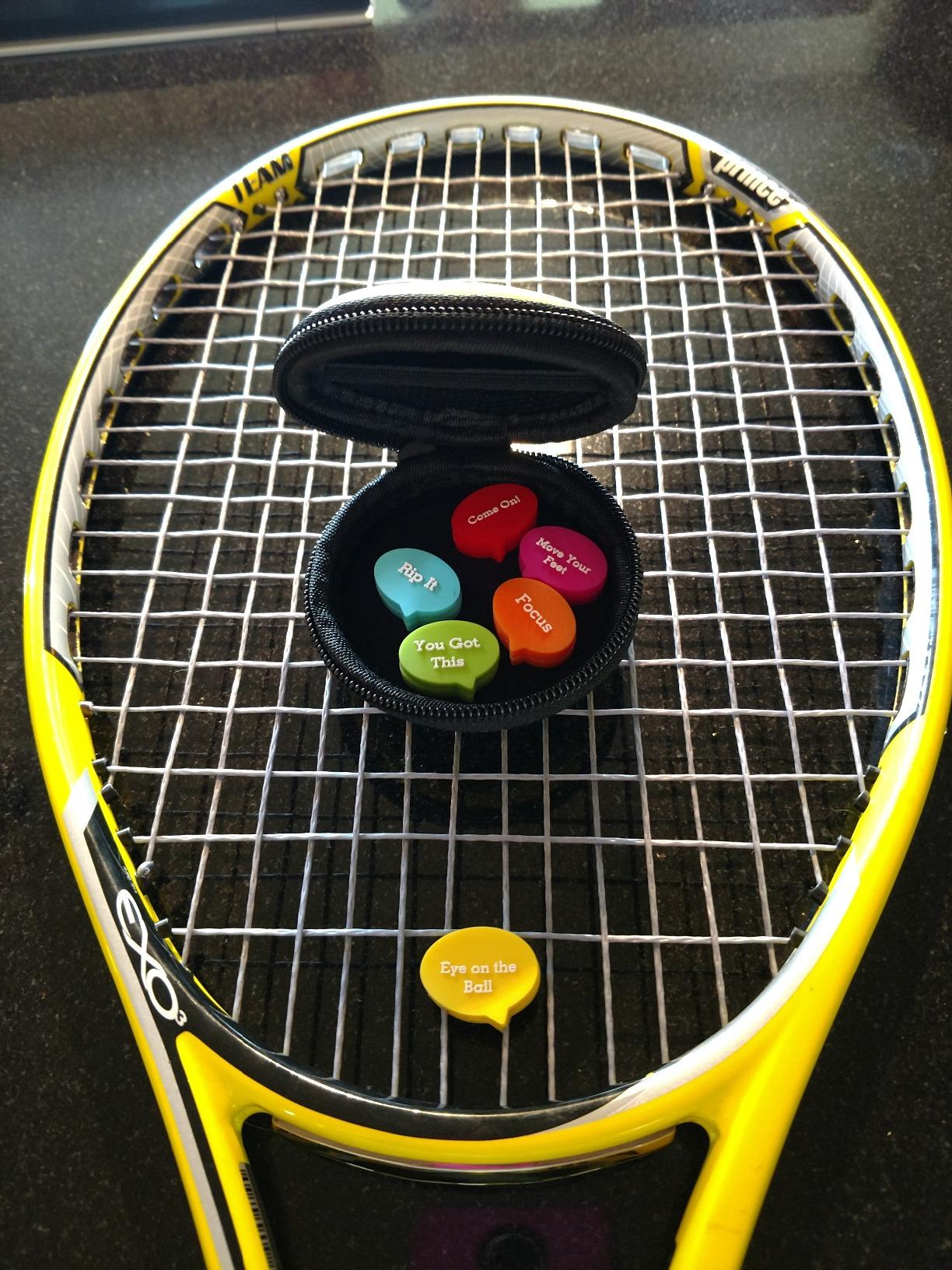 BusyBee Tennis Vibration Dampener in Funny Zipper Gift Pack (Pack of 6). Best Shock Absorber for Your Racket and Strings customer photo 1