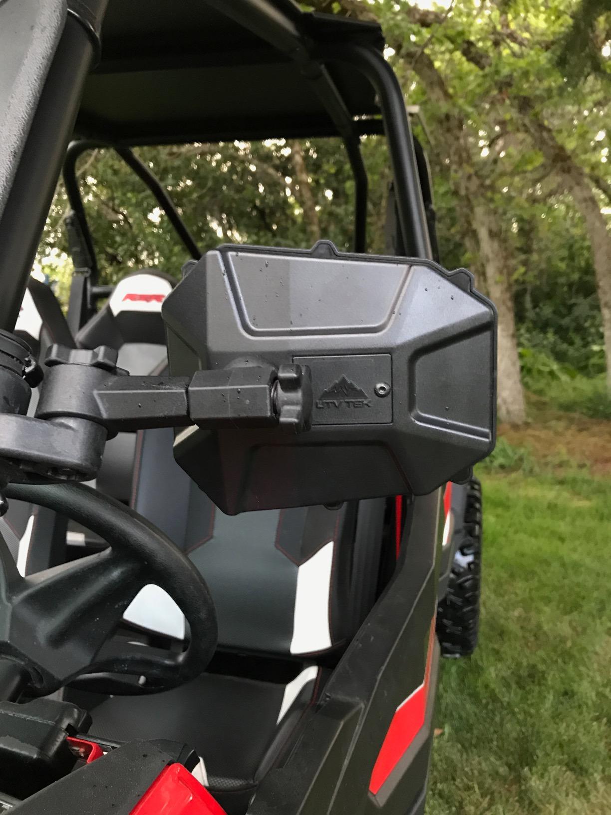 ATV TEK, UTVMIR-ES1, Elite UTV Deluxe Single Side Mirror with Dual Axis Breakaway - Round Tube & Profiled roll cages customer photo 2