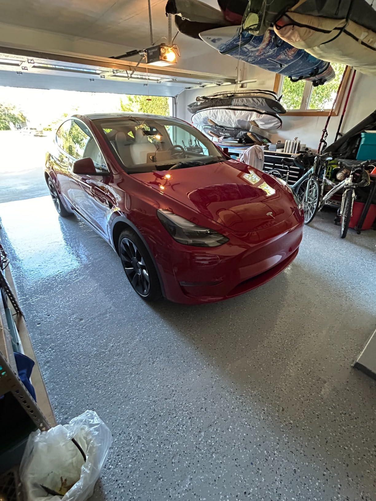 Rust-Oleum 293513 RockSolid Polycuramine Garage Floor Coating, 2.5 Car Kit, High Gloss Gray, 1 Count (Pack of 1) customer photo 1
