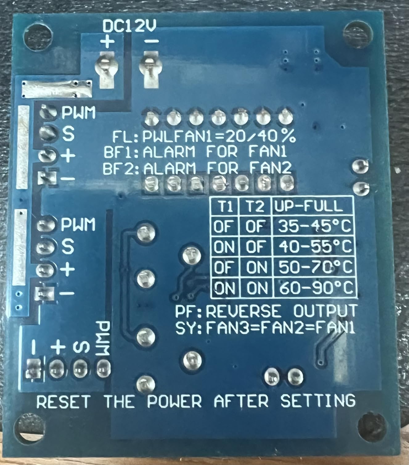 HiLetgo DC 12V 5A PWM PC CPU Fan Temperature Control Speed Controller Board Speed Controller Temperature Probe Buzzle customer photo 2