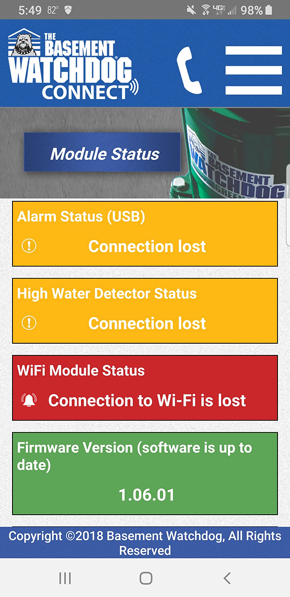 THE BASEMENT WATCHDOG Sump Pump Wifi Module Model BW-WIFI customer photo 1