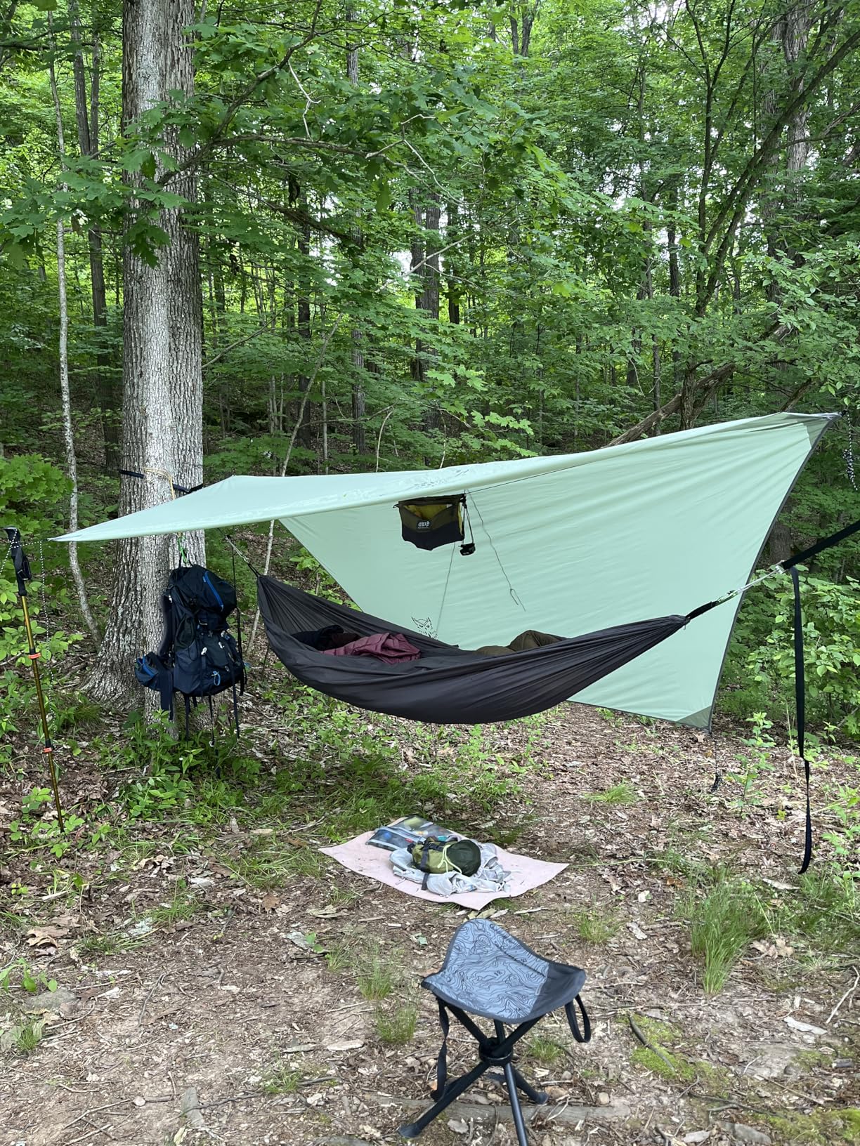 Wise Owl Outfitters Hammock Rain Fly - Waterproof Camping Tarp Cover with Tent Stakes & Carry Bag, Ultralight Shelter for Backpacking & Outdoor Shade customer photo 1