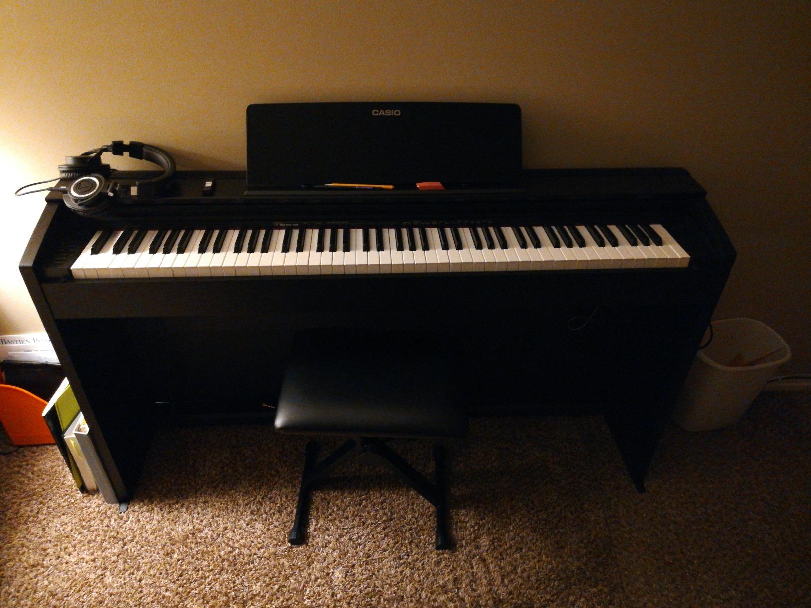 Casio Privia PX-870 88-Key Weighted Console Digital Piano | Tri-Sensor II Scaled Hammer Action Keys | Elegant Design | Powerful 40W 4-Speaker Sound, Concert Play, USB-MIDI customer photo 1