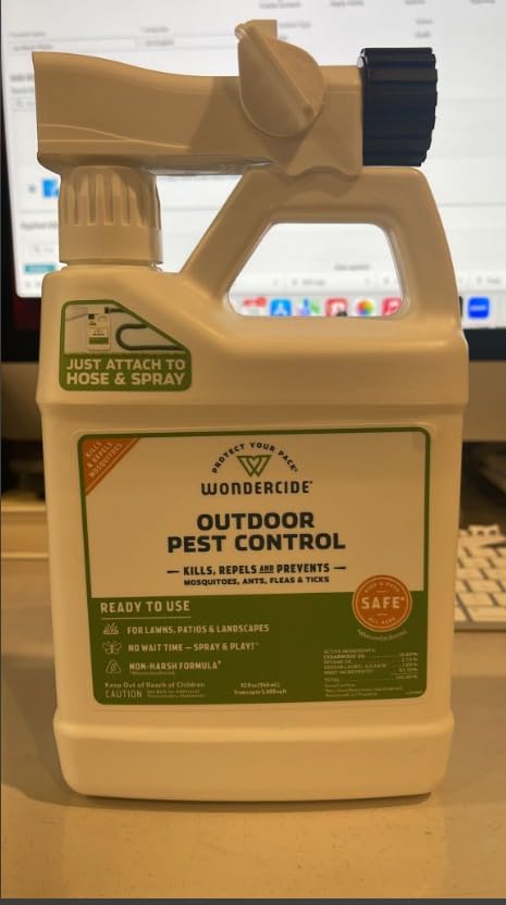 Wondercide - Outdoor Pest Control Spray with Natural Essential Oils - Mosquito, Ant, Insect Repellent, Treatment, Killer - Safe Around Pets Kids 32 oz customer photo 2