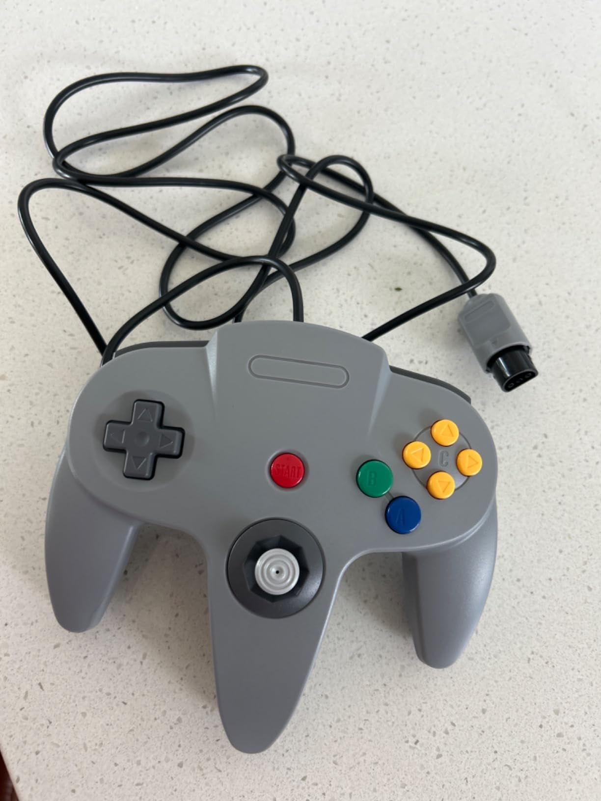 Classic N64 Controller, Retro N64 Wired Remote Joystick Gamepad Controller Compatible with N64 Video Game System Console Gray customer photo 1