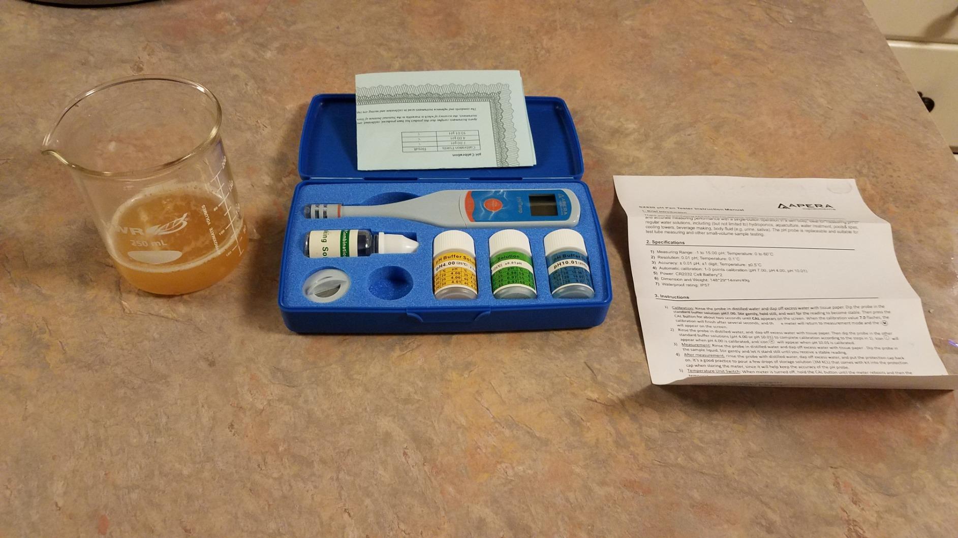 Apera Instruments SX620 pH Pen Tester Kit with 0.01 pH Accuracy, 3-Point Auto. Calibration, ATC customer photo 1
