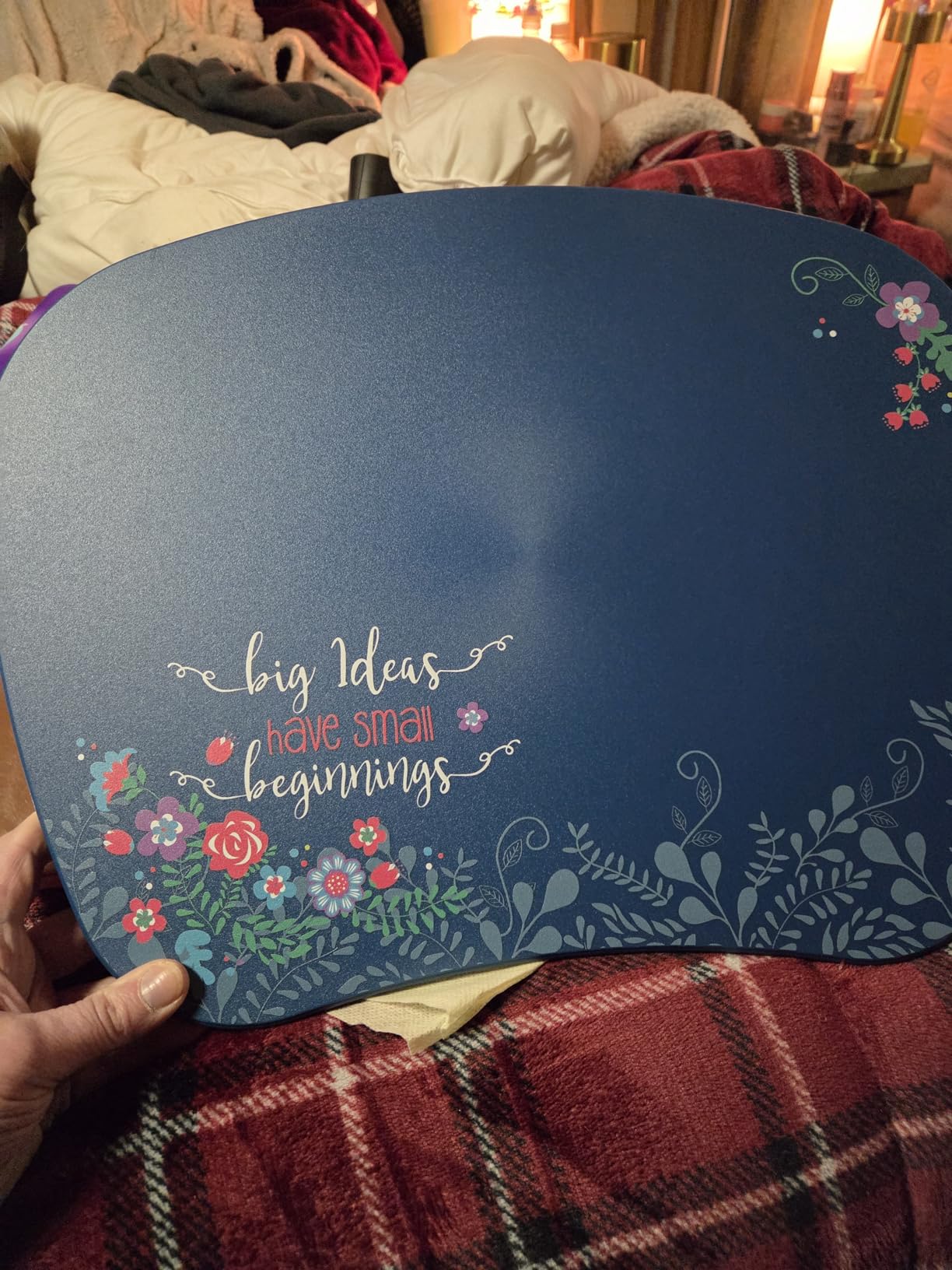 LAPGEAR MyStyle Portable Lap Desk with Cushion - Big Ideas - Fits up to 15.6 Inch Laptops - Style No. 45311 customer photo 1